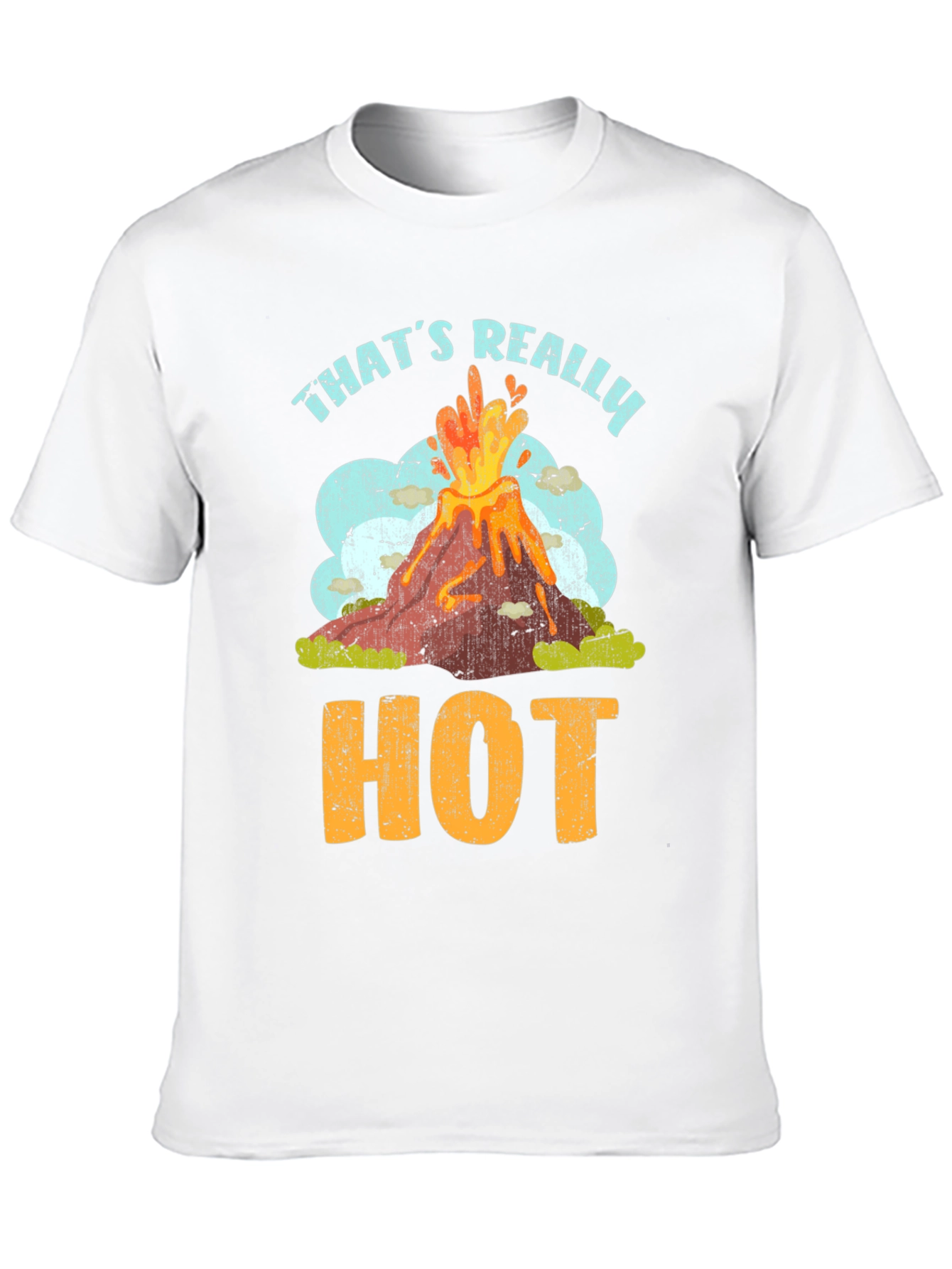 Black That's Really Hot Volcano T-Shirt view 10