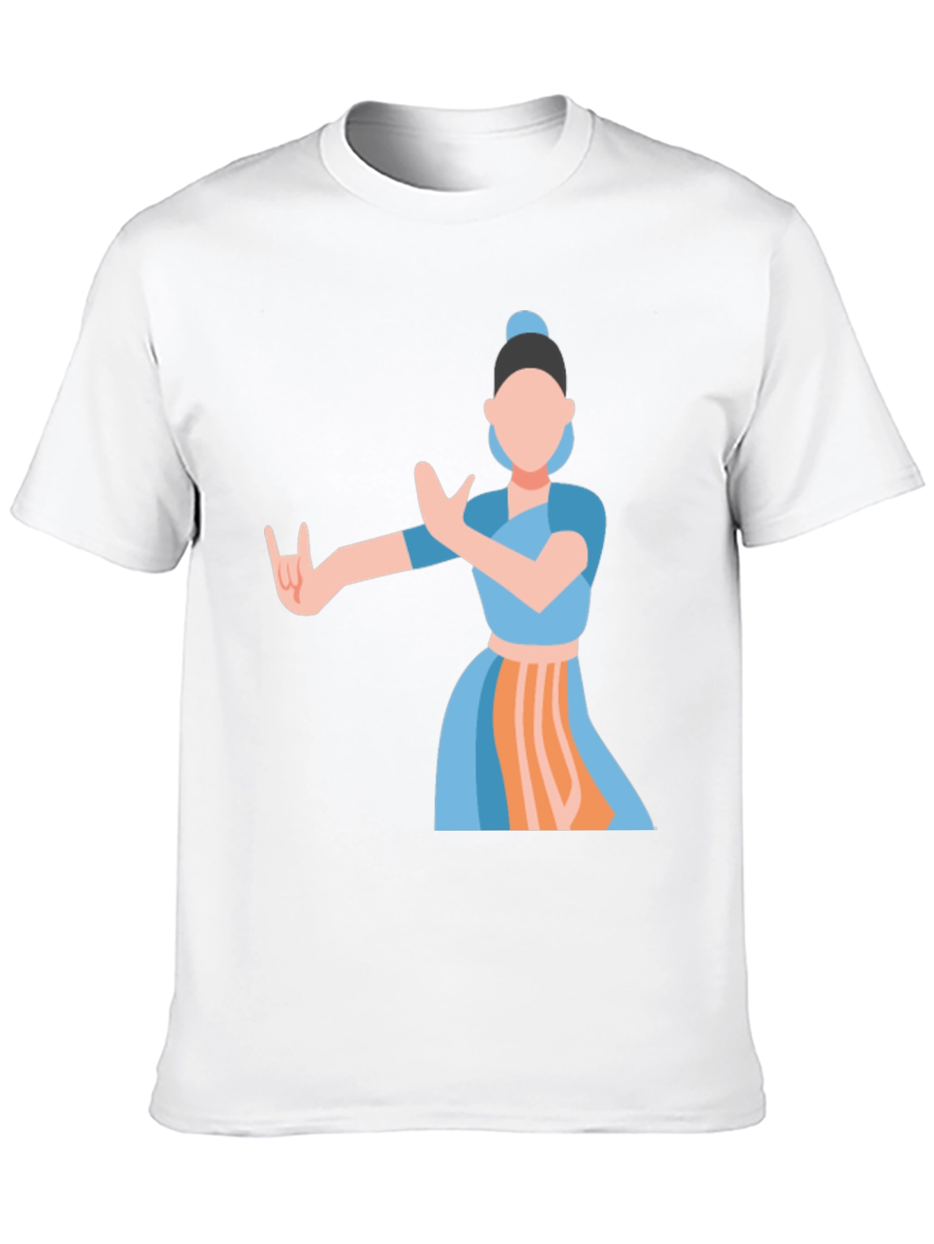 Indian Dance Graphic Tee - Classic Black - 10