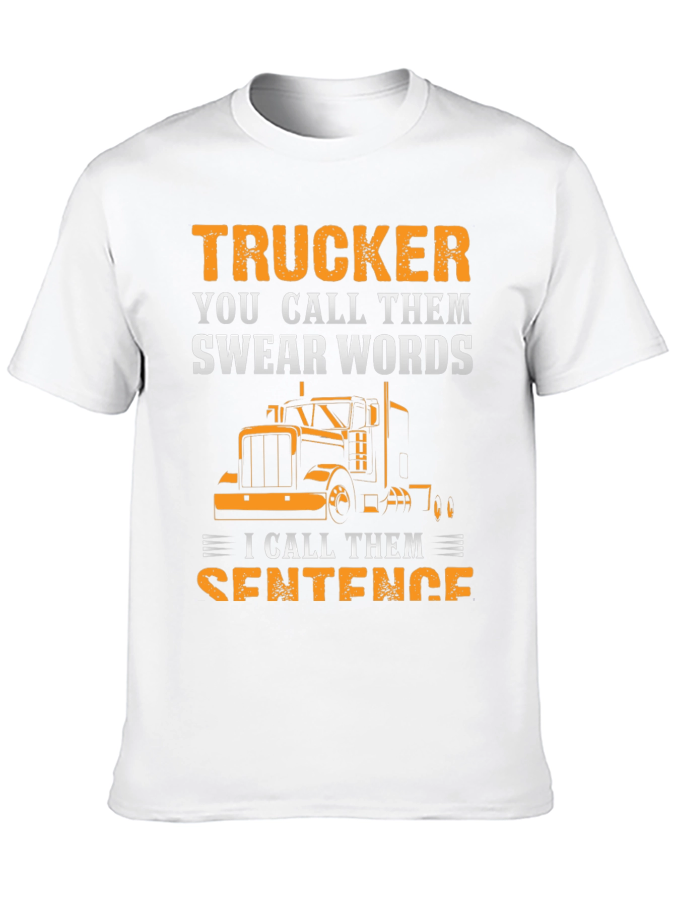 Black Trucker Swear Words T-Shirt view 10