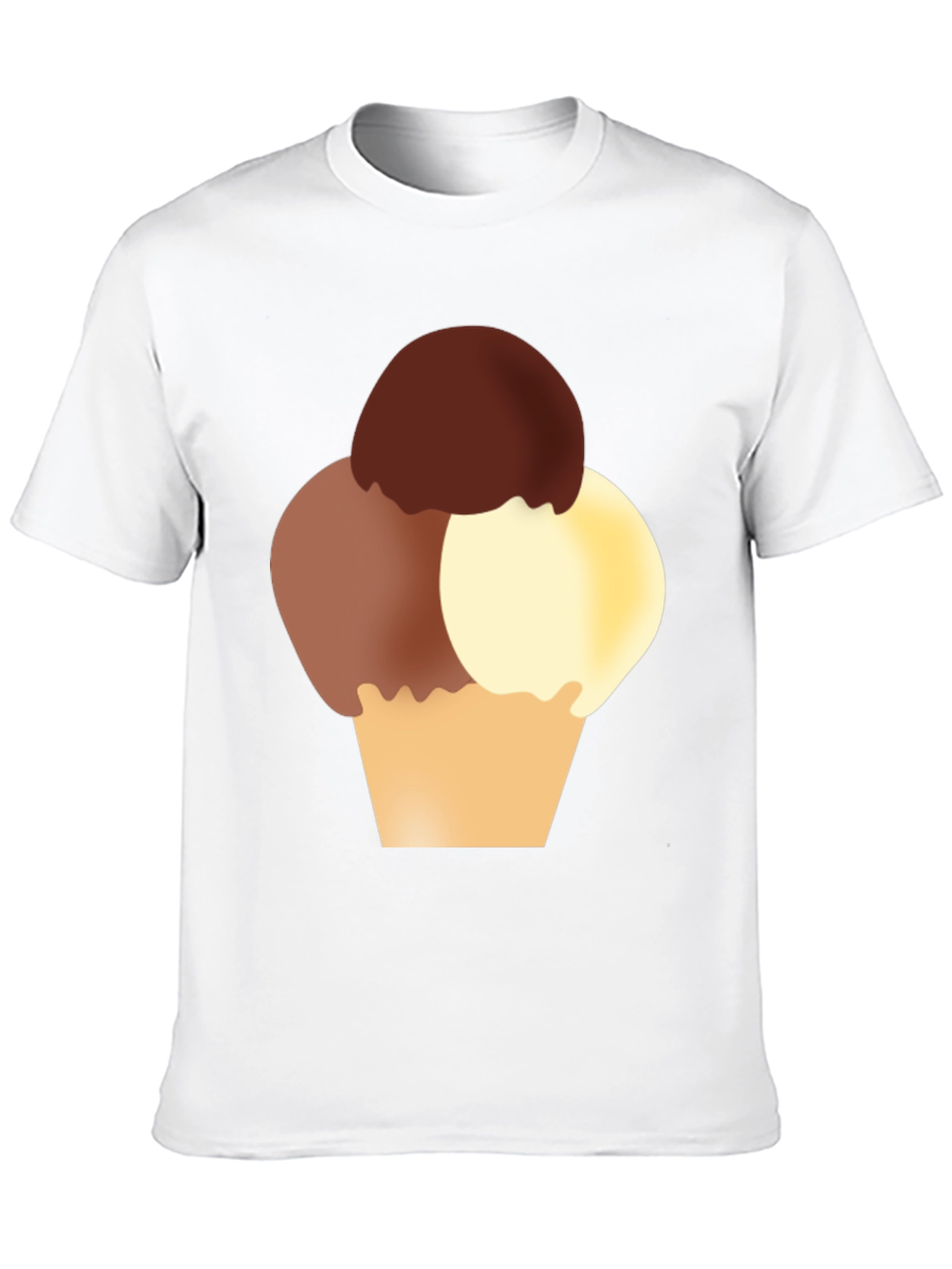 Black Ice Cream Graphic Tee - Black Cotton T-Shirt view 10