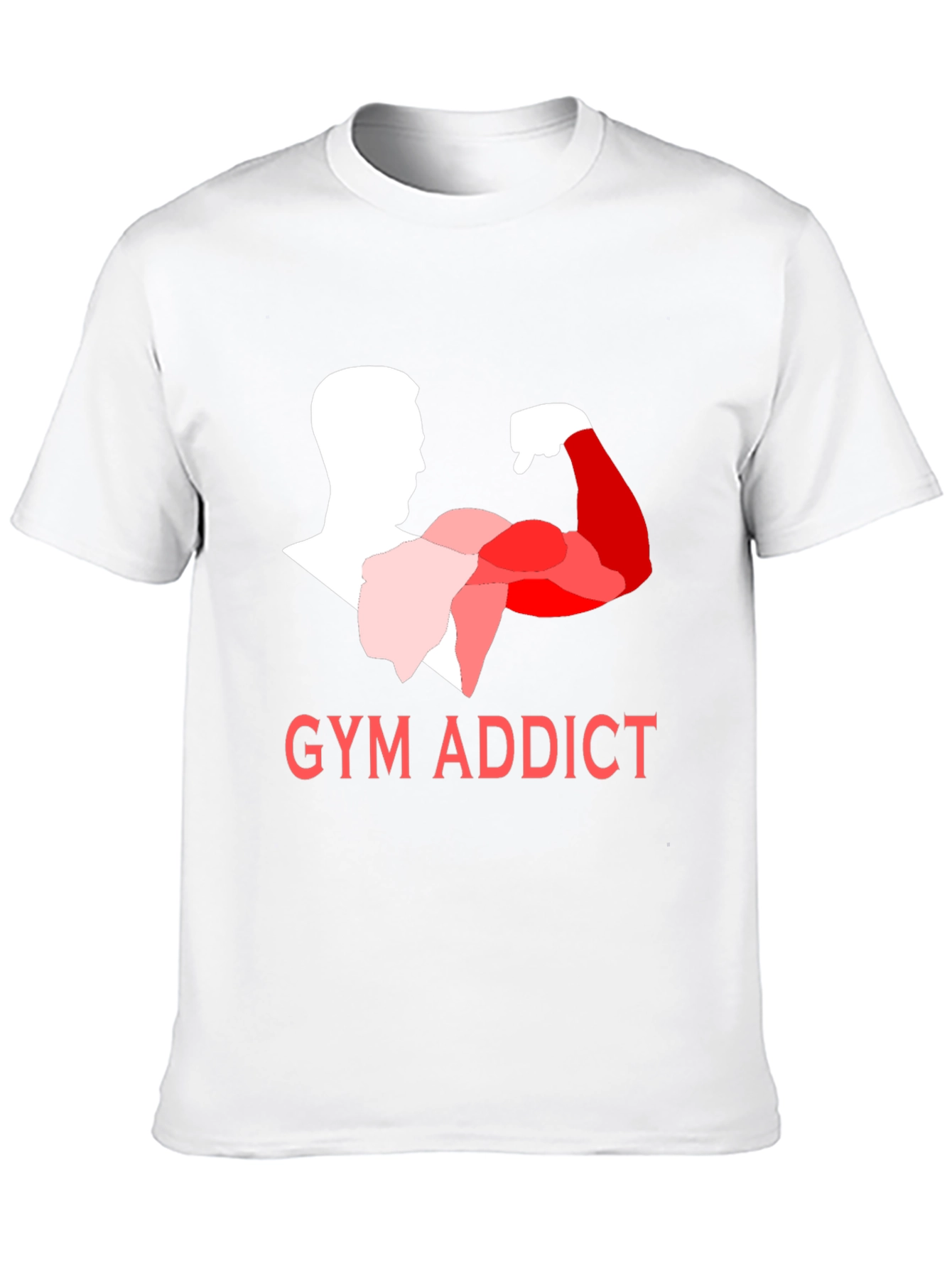 Black Gym Addict Black T-Shirt view 10