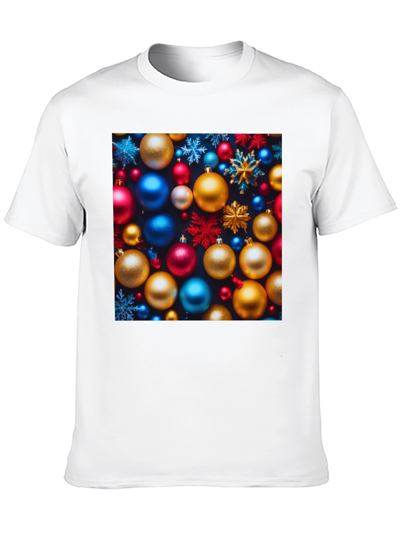 Black Festive Christmas Ornament T-Shirt - Holiday Cheer view 10