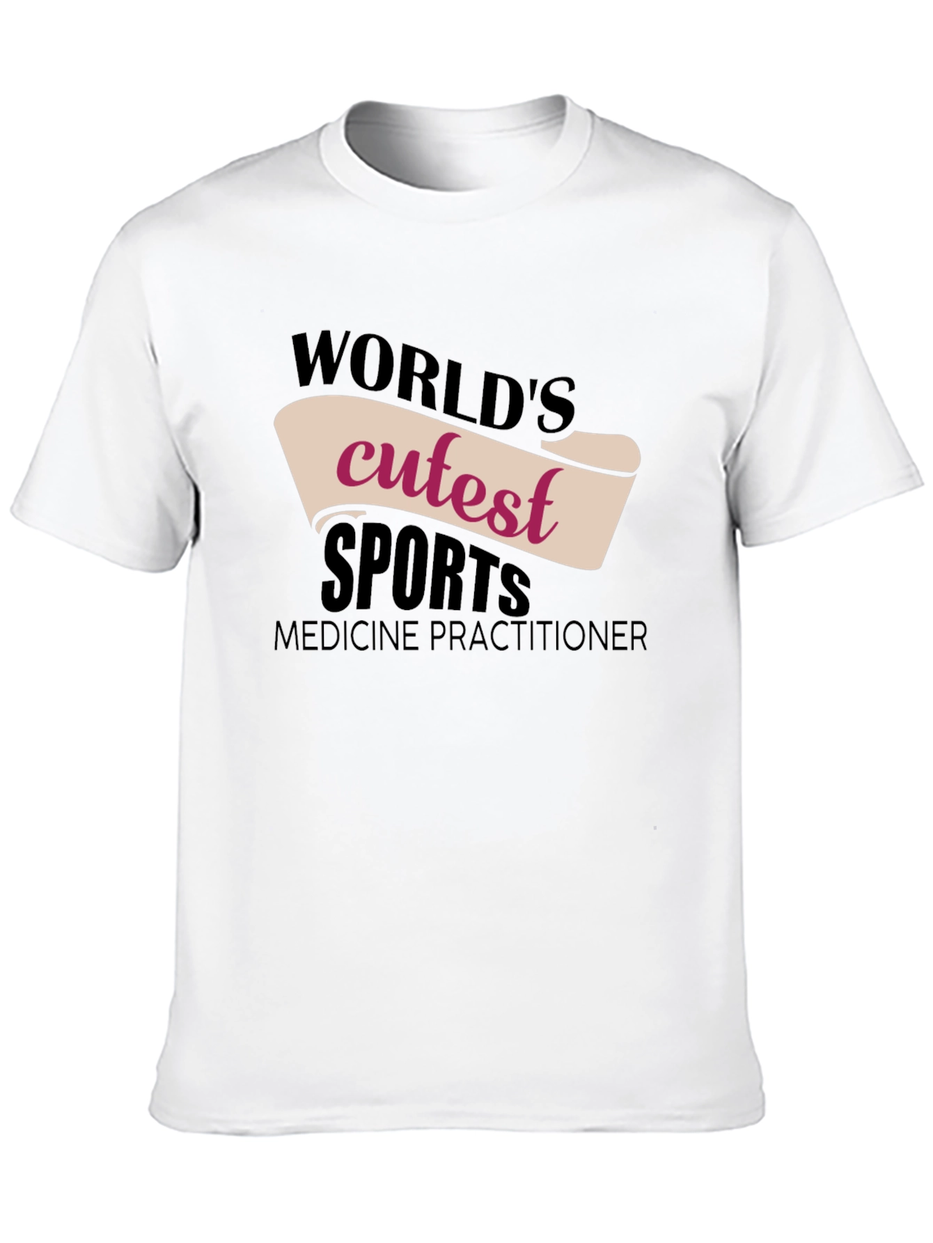 Black World's Cutest Sports Medicine Practitioner T-Shirt view 10