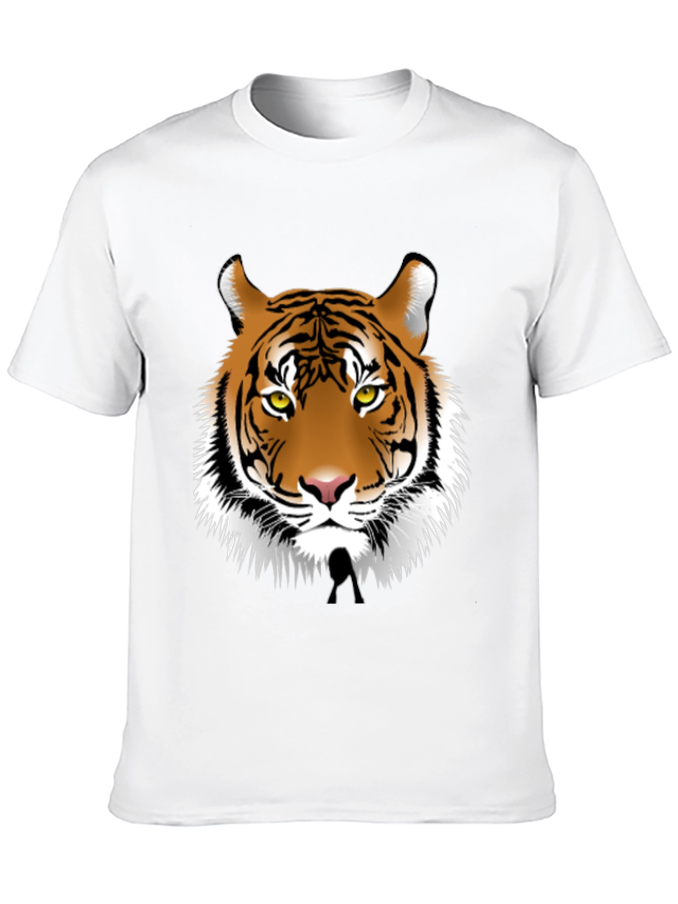 Black Bold Tiger Graphic Tee - Black Cotton Blend view 10