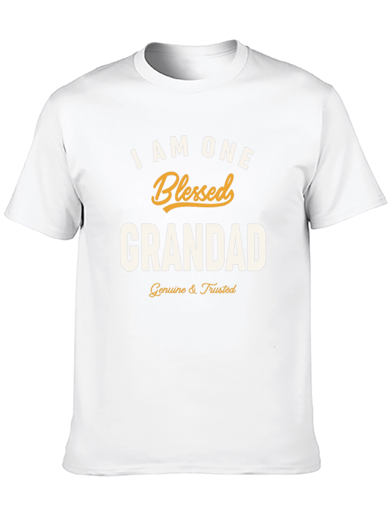 Black Blessed Grandad T-Shirt - Black Graphic Tee view 10