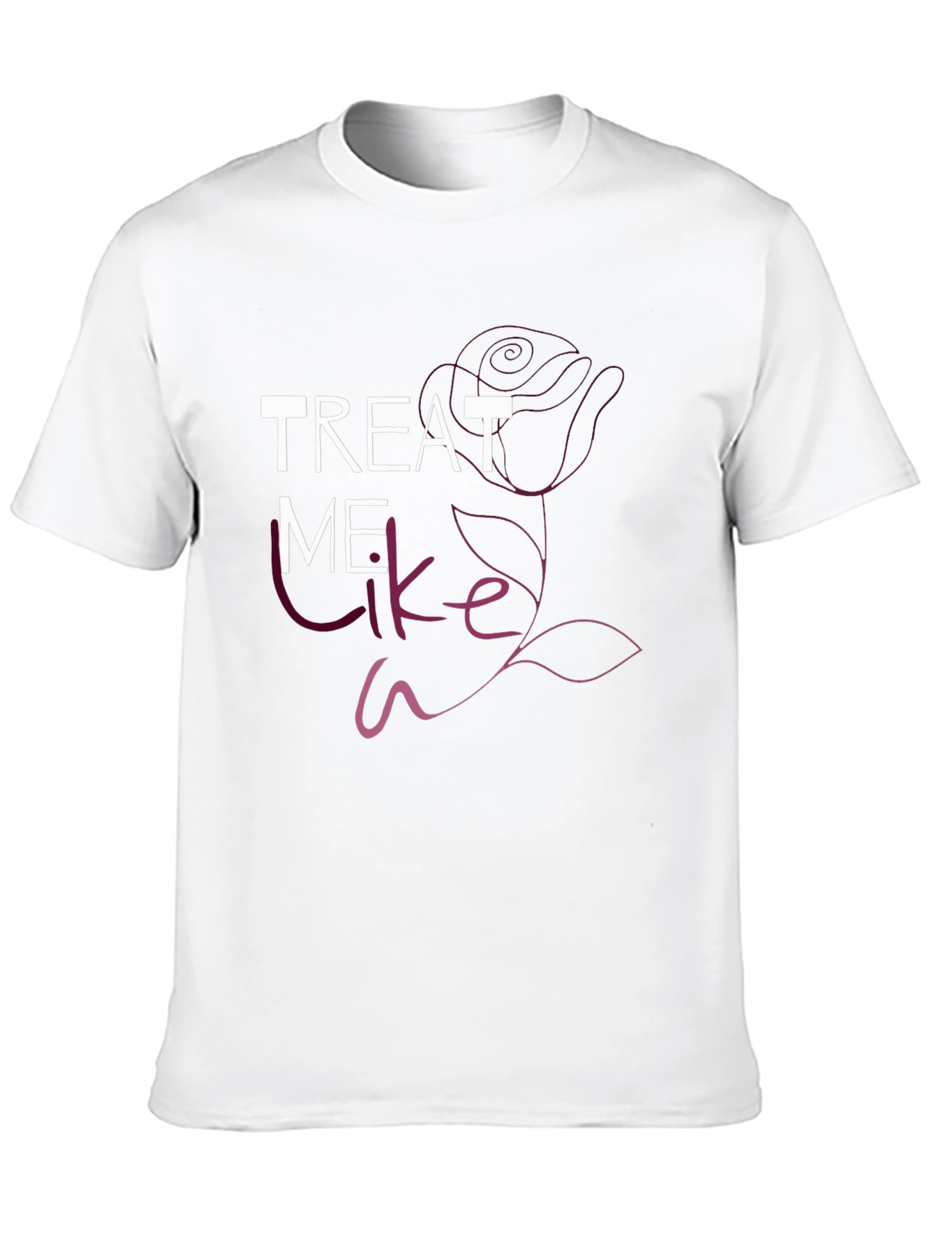 Black Treat Me Like a Rose Graphic Tee view 10