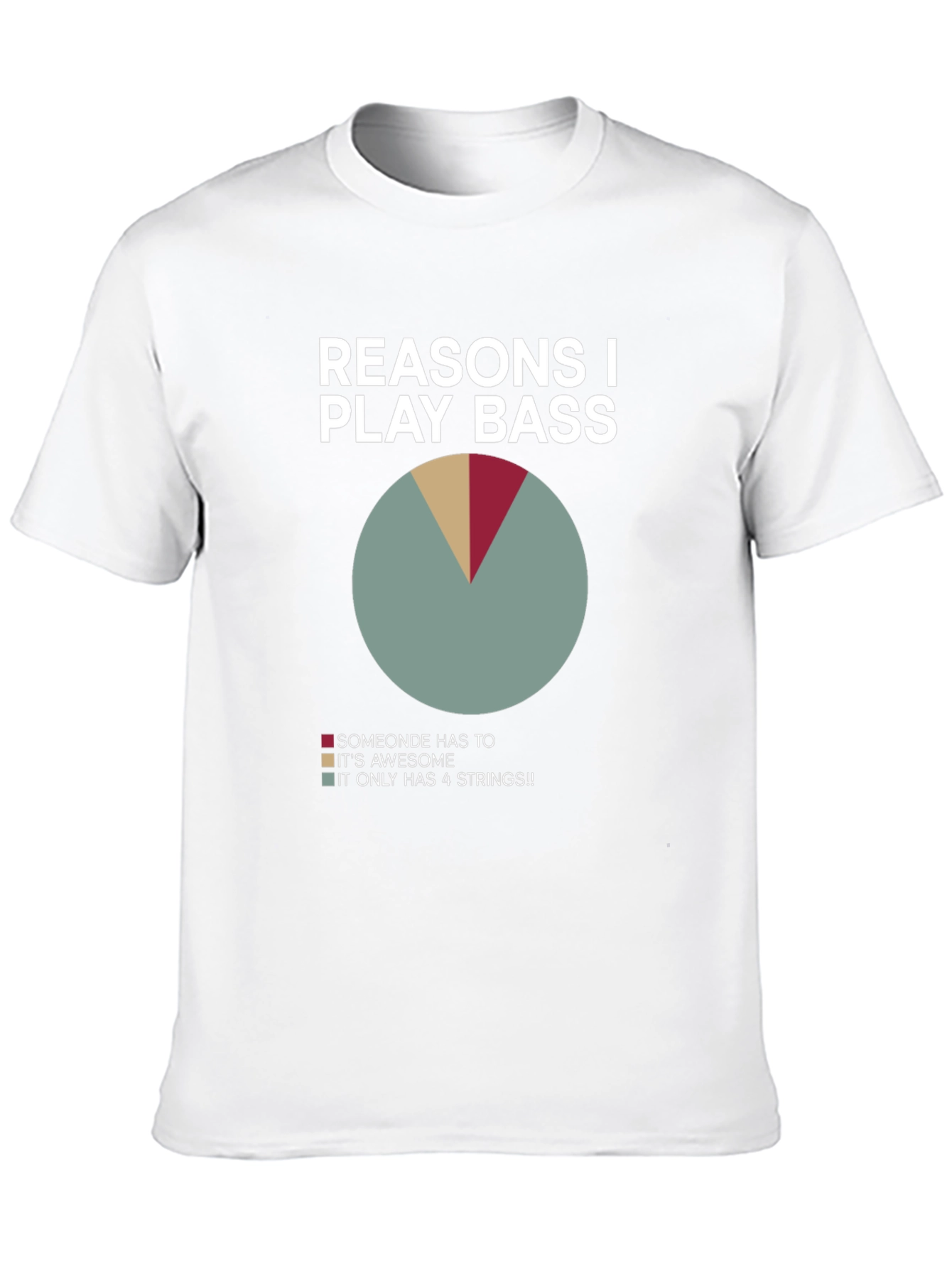 Black Reasons I Play Bass T-Shirt view 10