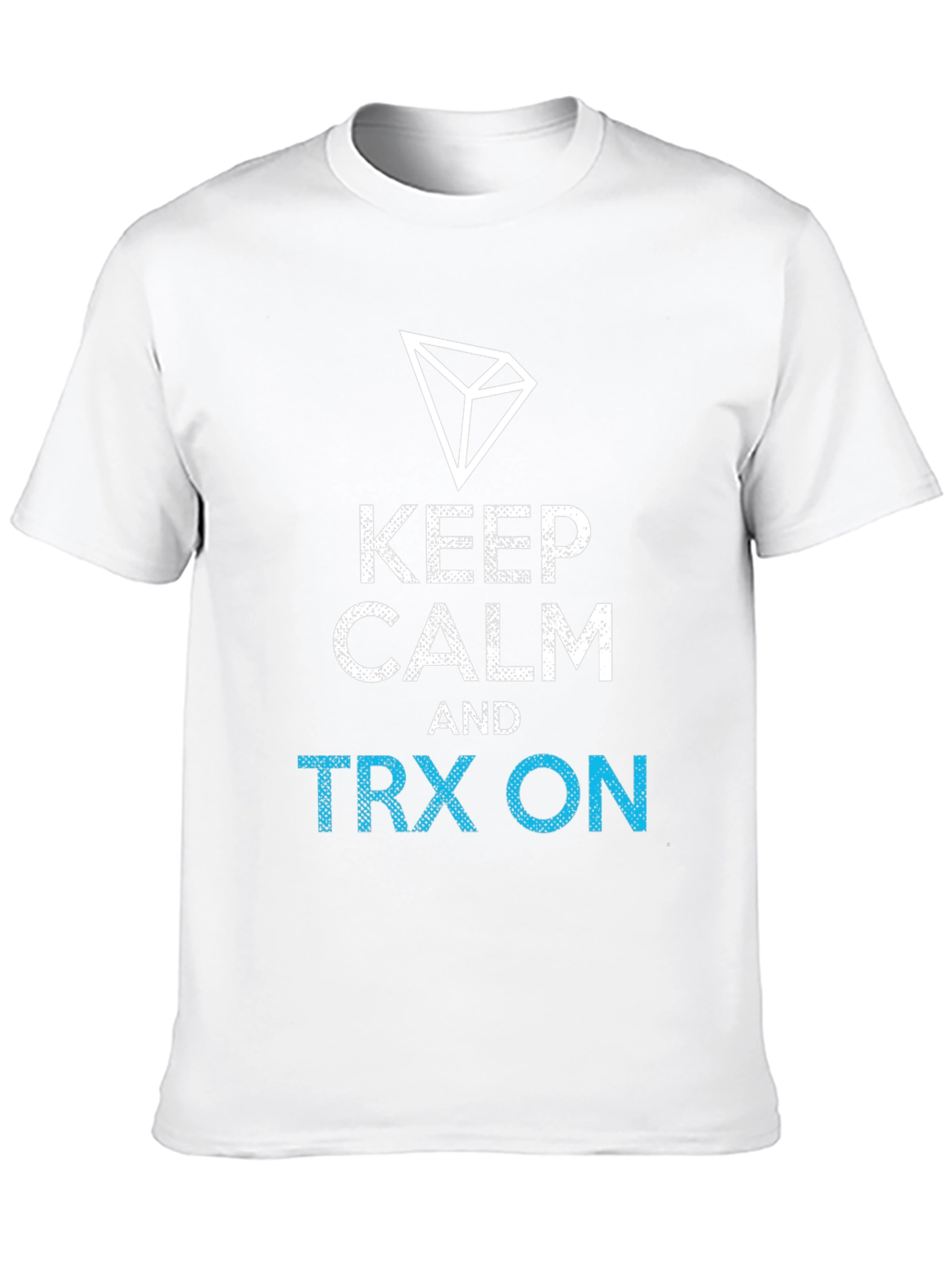 Black Keep Calm TRX On Black T-Shirt view 10