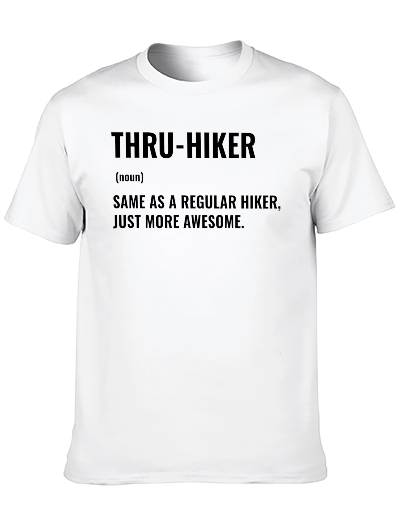 Black Thru-Hiker Definition Graphic T-Shirt view 10