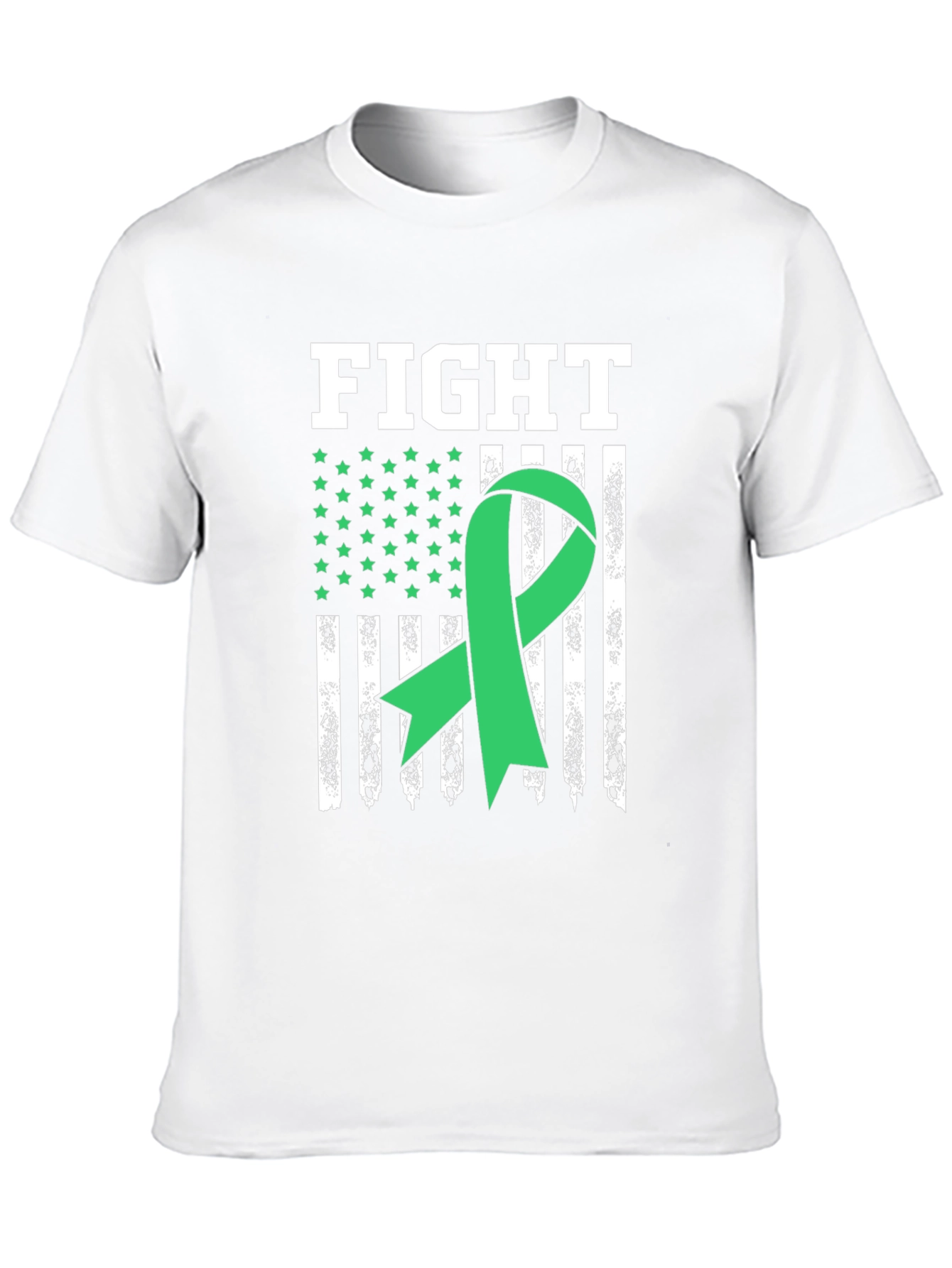 Fight Mental Health T-Shirt - Green Ribbon Awareness Tee - 10