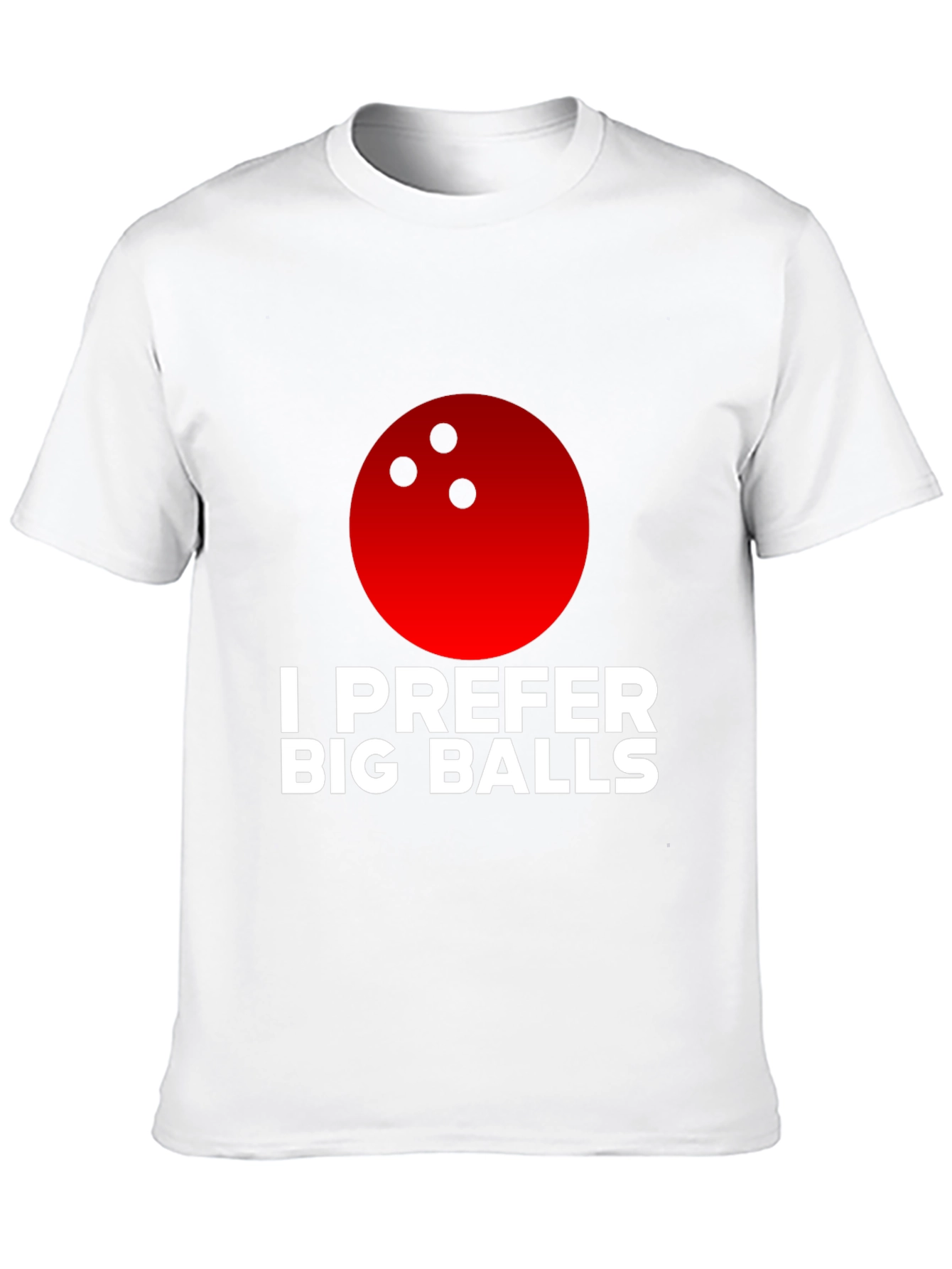 Black I Prefer Big Balls Bowling T-Shirt view 10