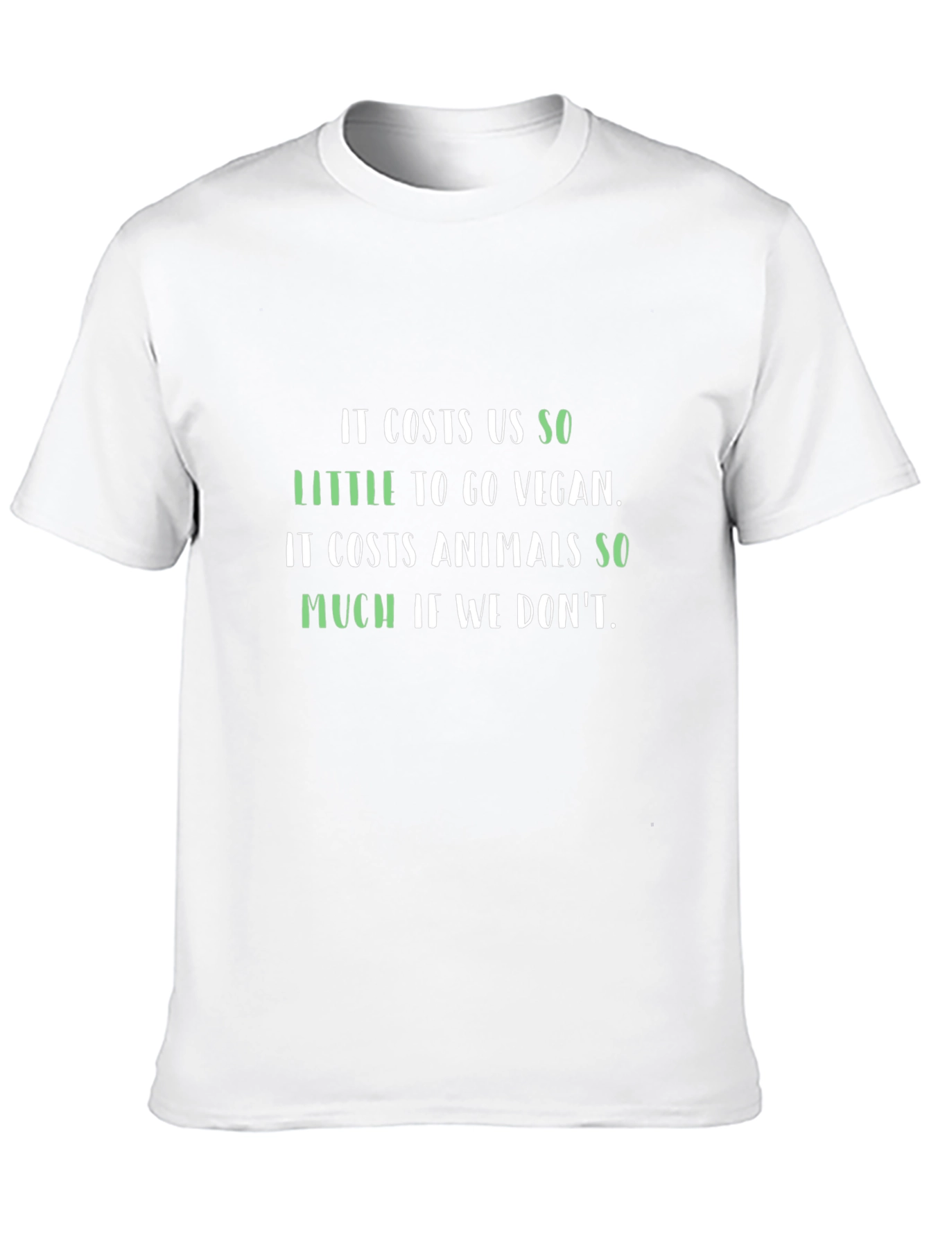 Black Vegan Slogan T-Shirt - Animal Rights Awareness view 10