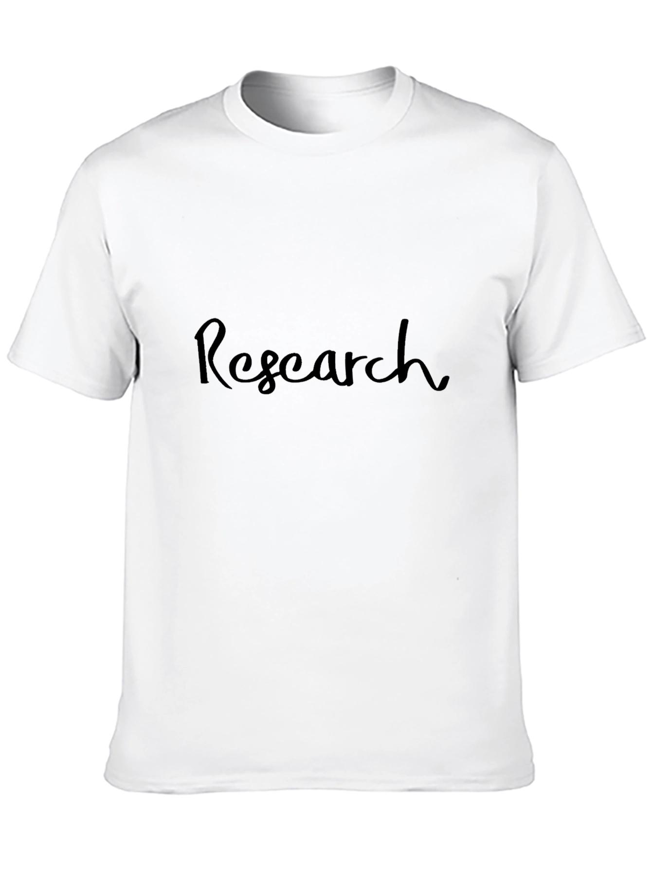 Black Research Black Cotton T-Shirt - Stylish Academic Wear view 10