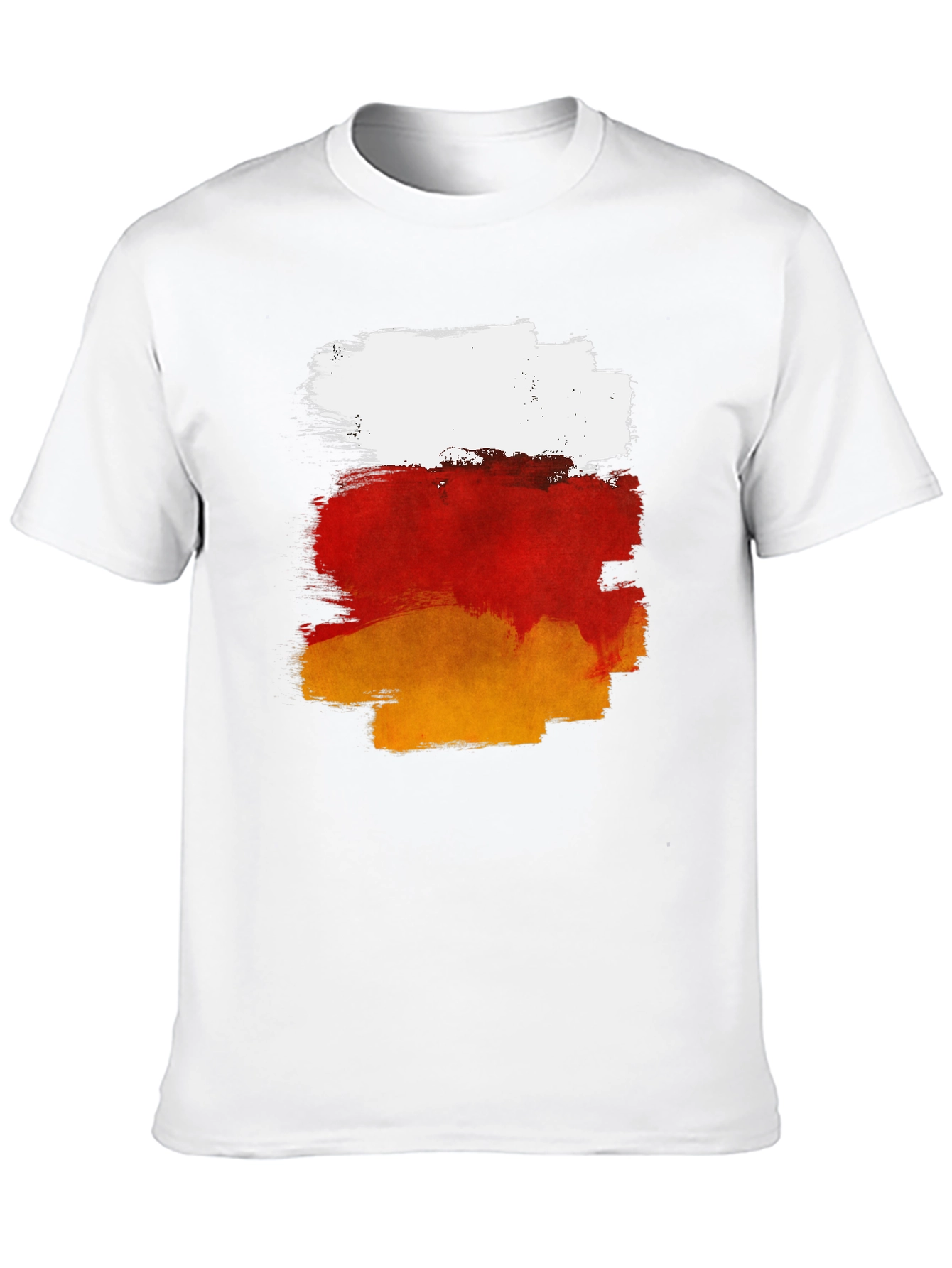 Abstract Brush Stroke Graphic T-Shirt - 10