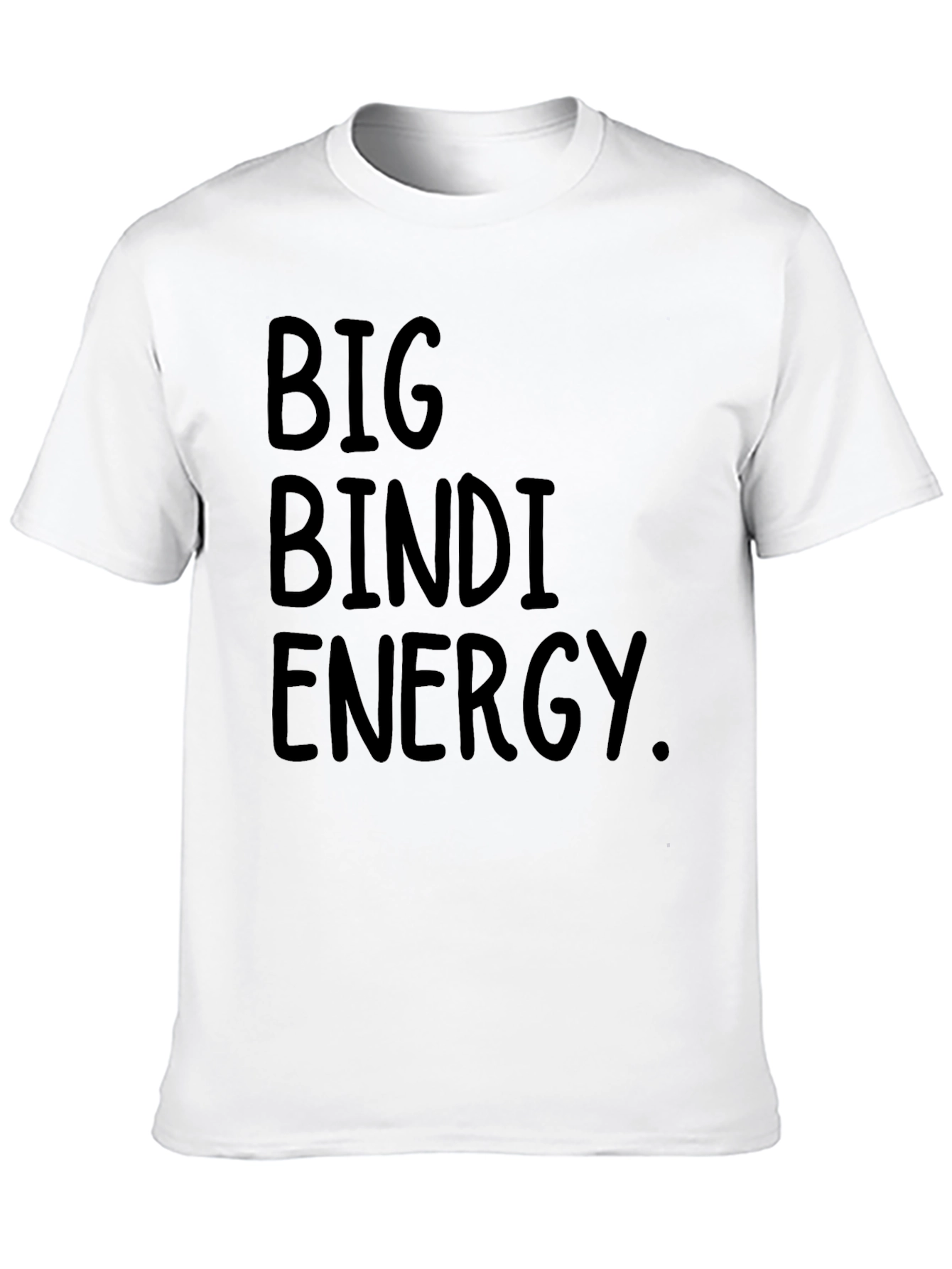 Black Big Bindi Energy T-Shirt - Black Crew Neck Tee view 10