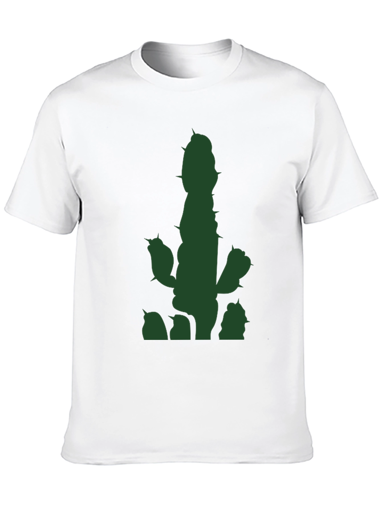 Black Cactus Graphic T-Shirt - Black Casual Tee view 10