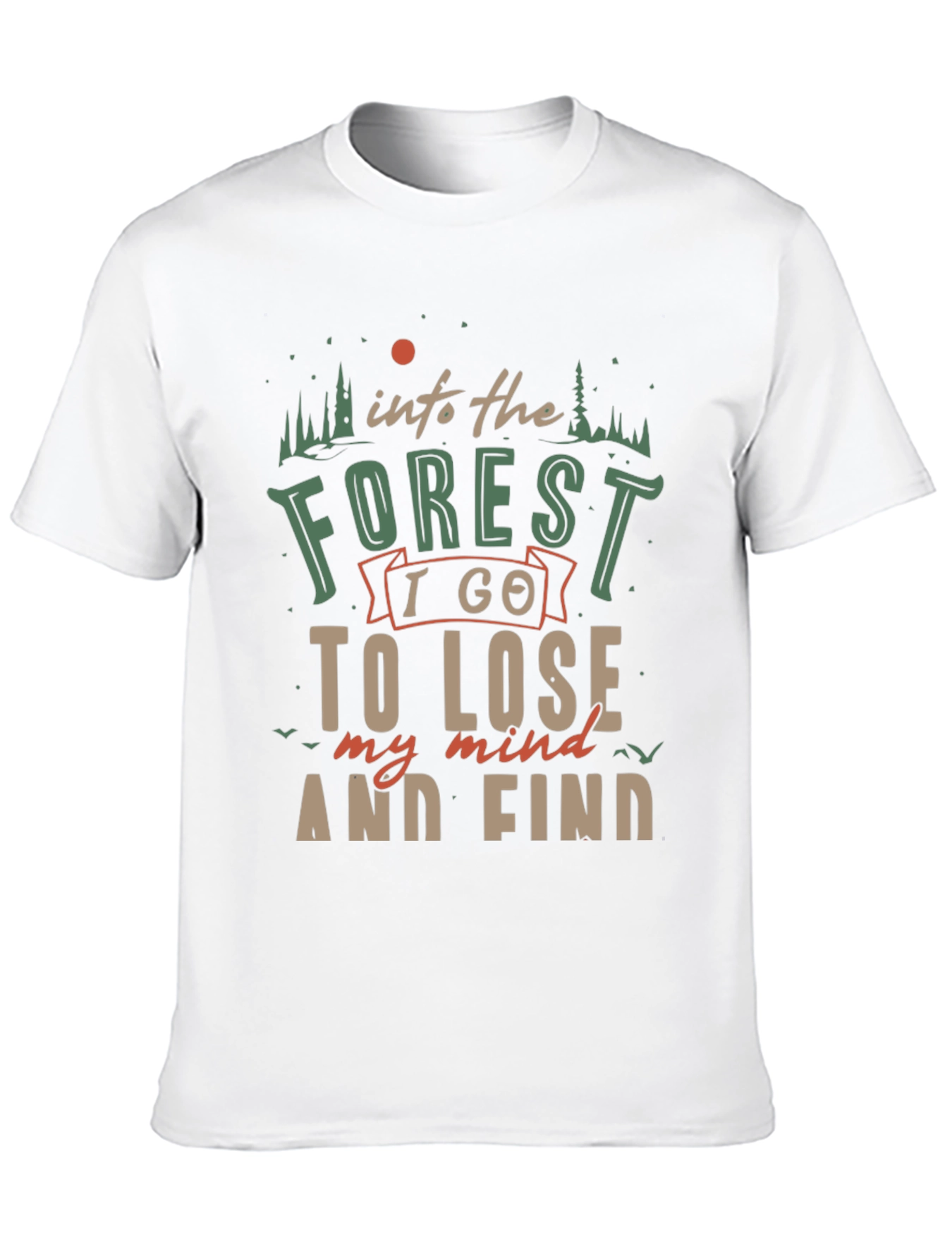 Black Into The Forest Graphic T-Shirt view 10