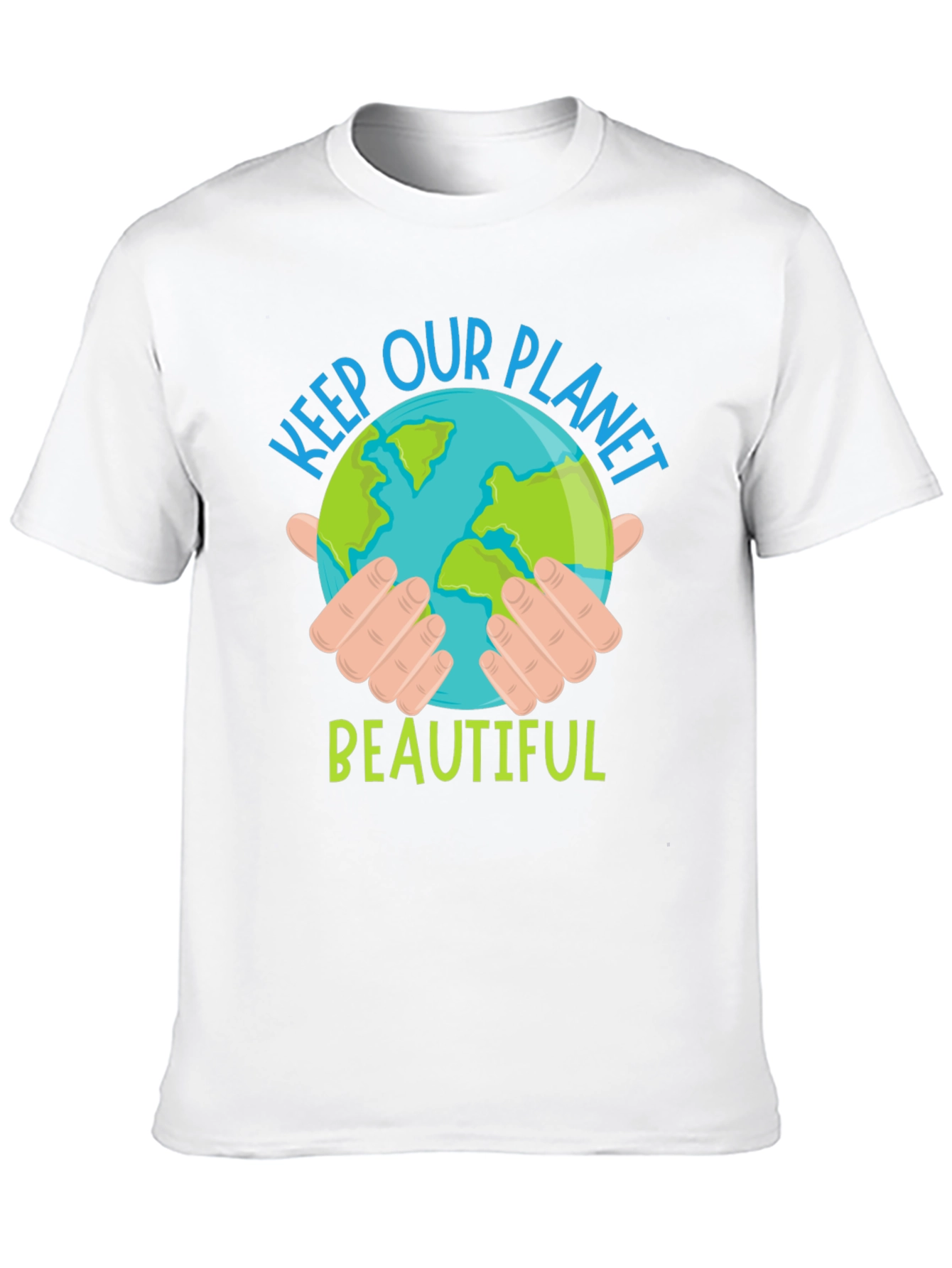 Black Keep Our Planet Beautiful Graphic T-Shirt view 10