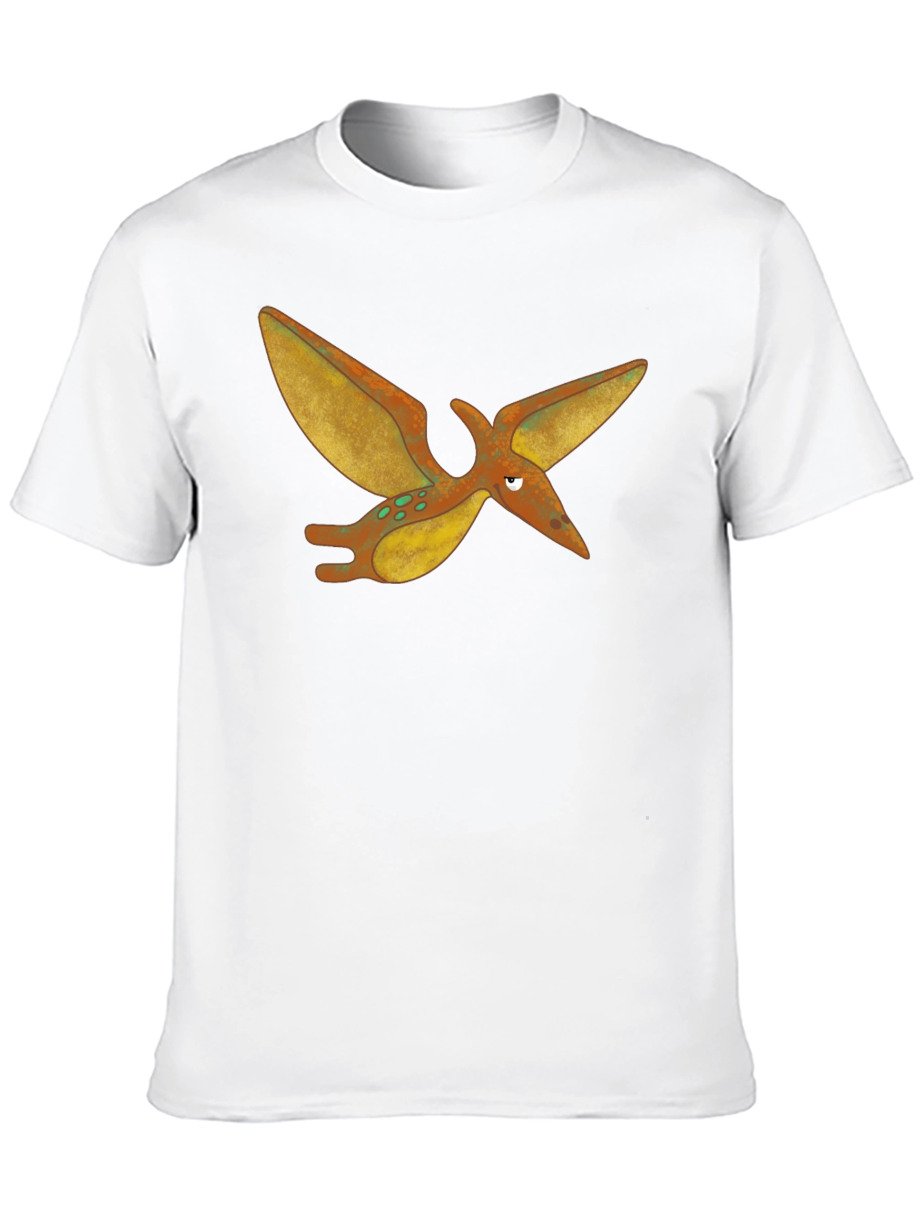 Black Cartoon Pterodactyl Black T-Shirt view 10