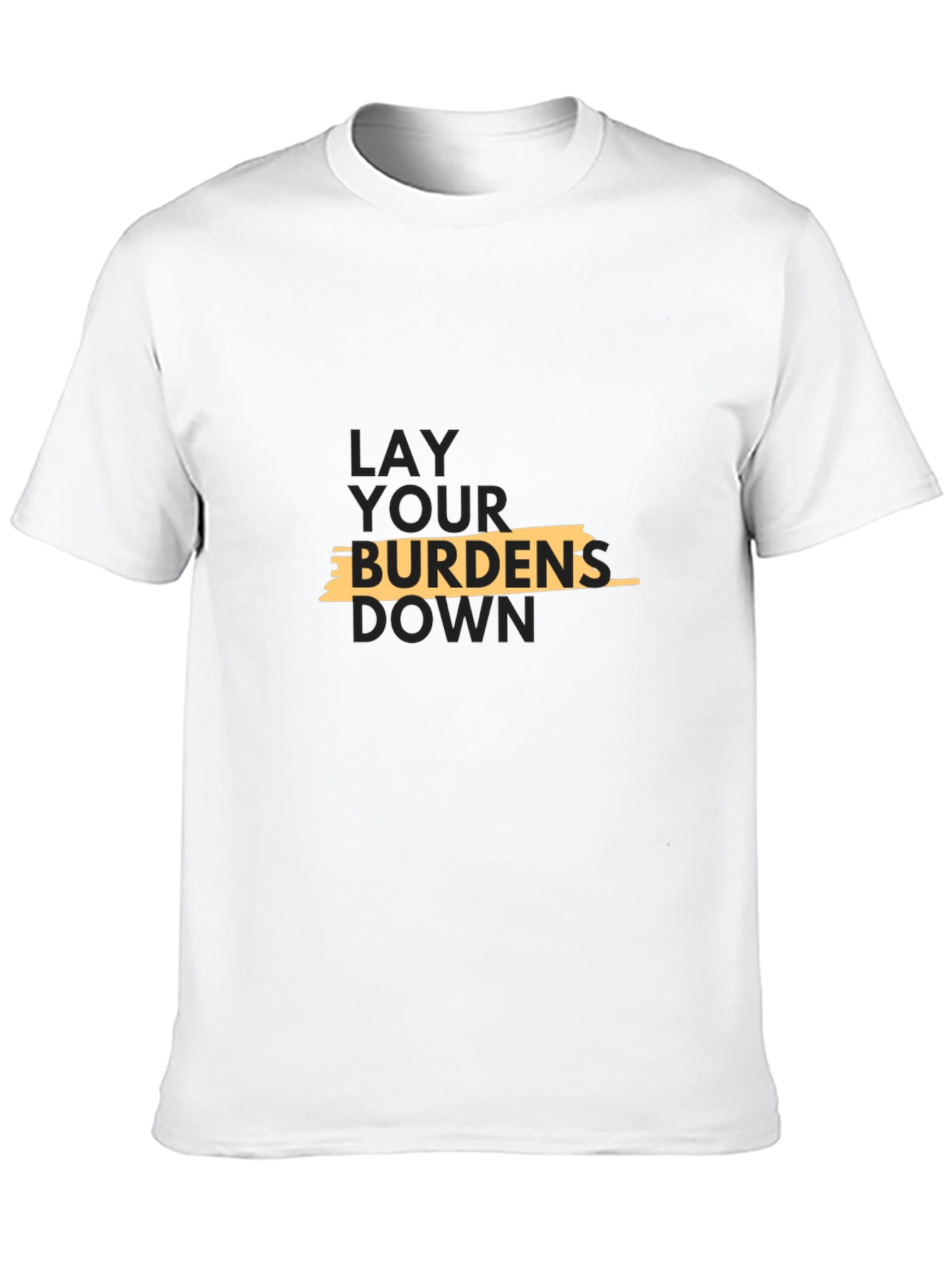 Black Lay Your Burdens Down Graphic Tee view 10