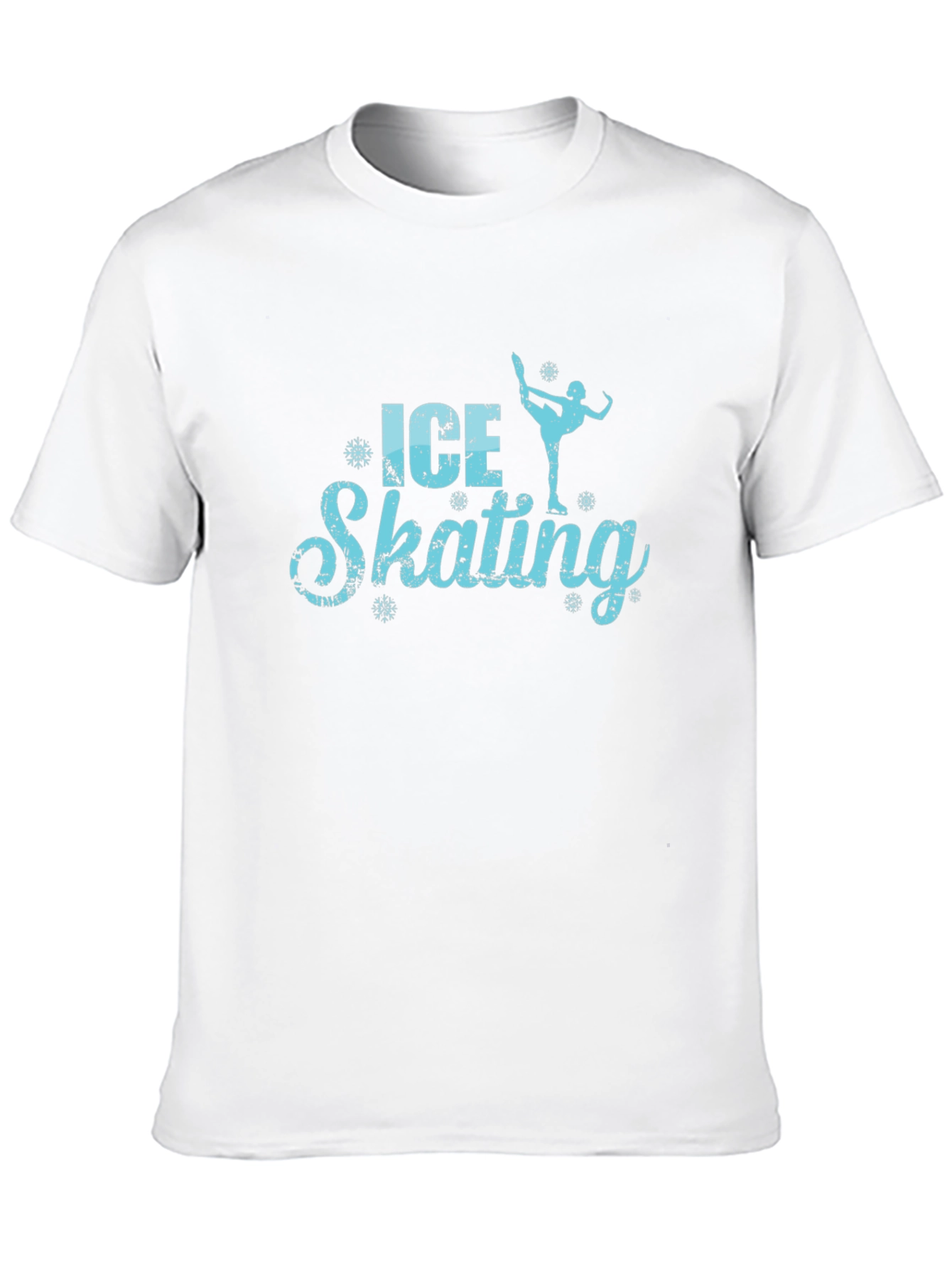 Black Ice Skating Graphic Black T-Shirt view 10