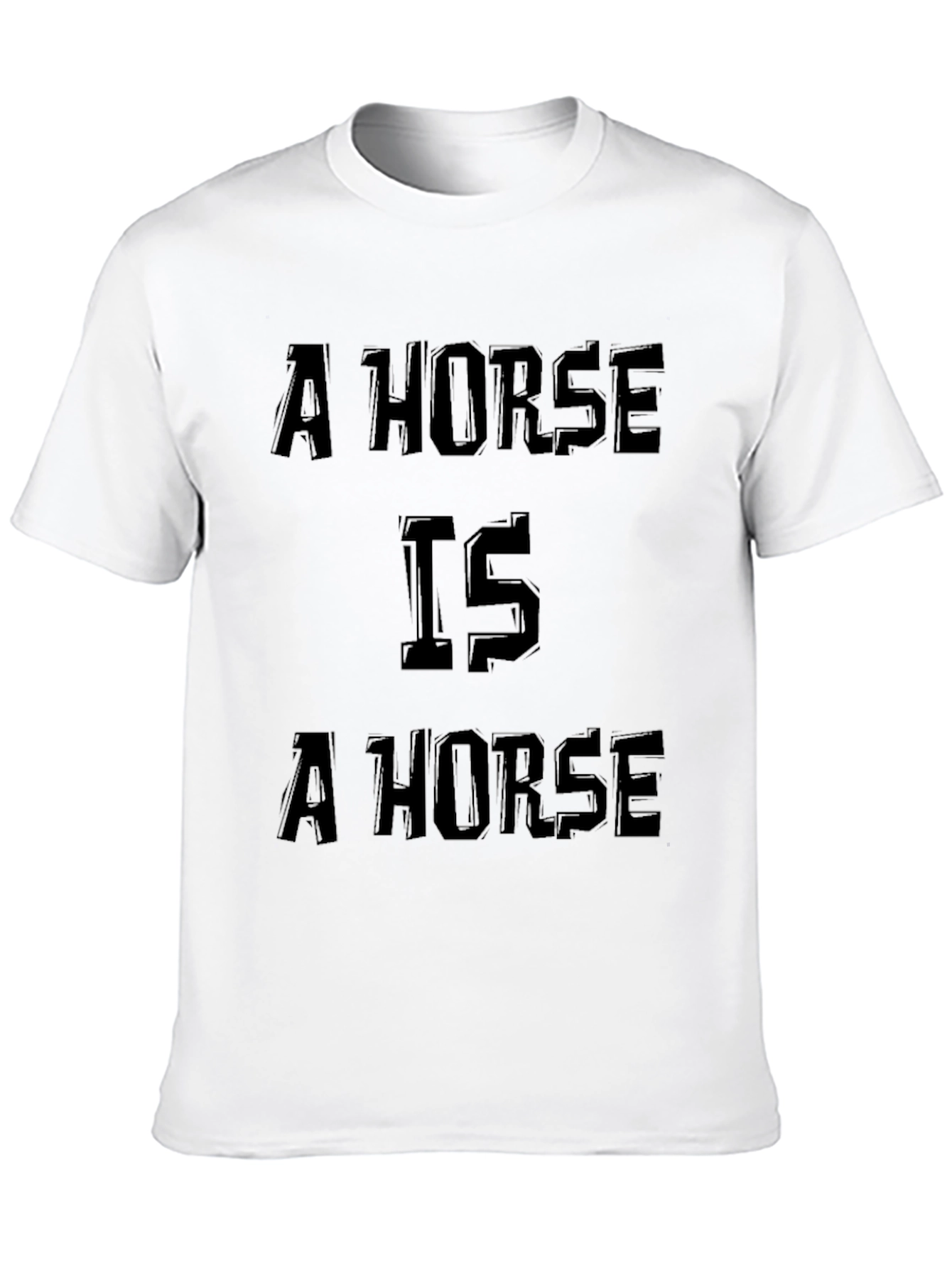 Black A Horse Is A Horse Graphic Tee - Black view 10