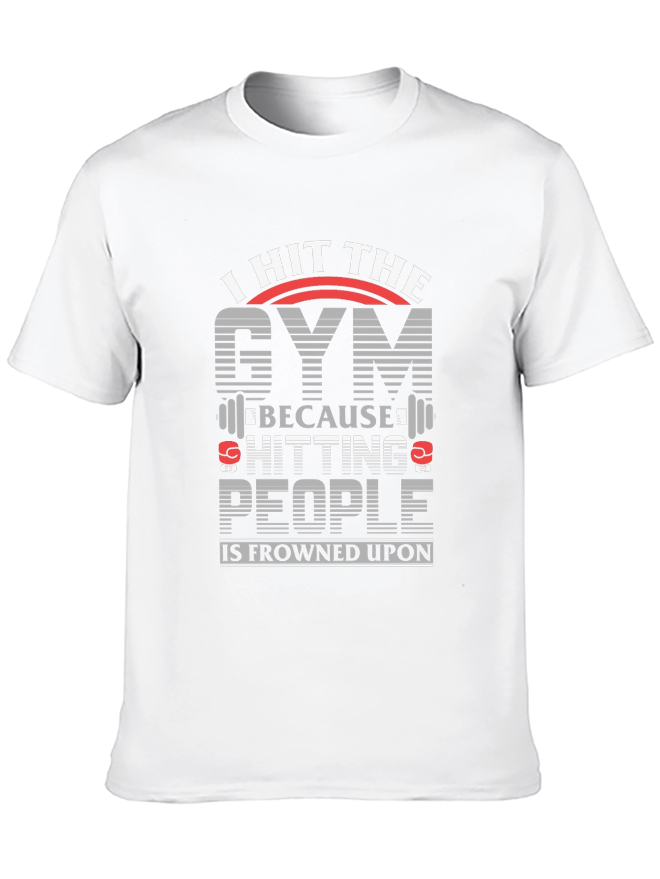 Black I Hit The Gym Funny Workout T-Shirt view 10