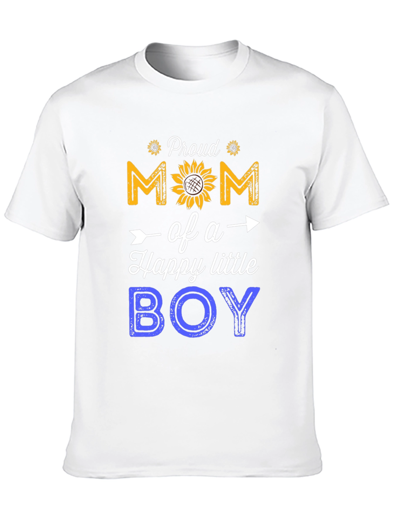 Black Proud Mom of a Happy Little Boy T-Shirt view 10