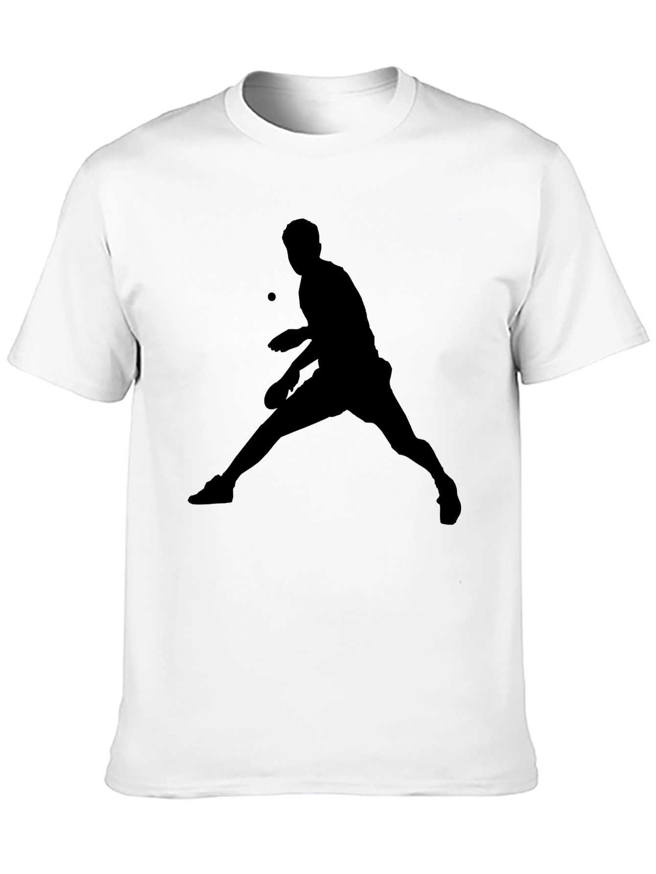 Black Black Table Tennis Graphic Tee view 10