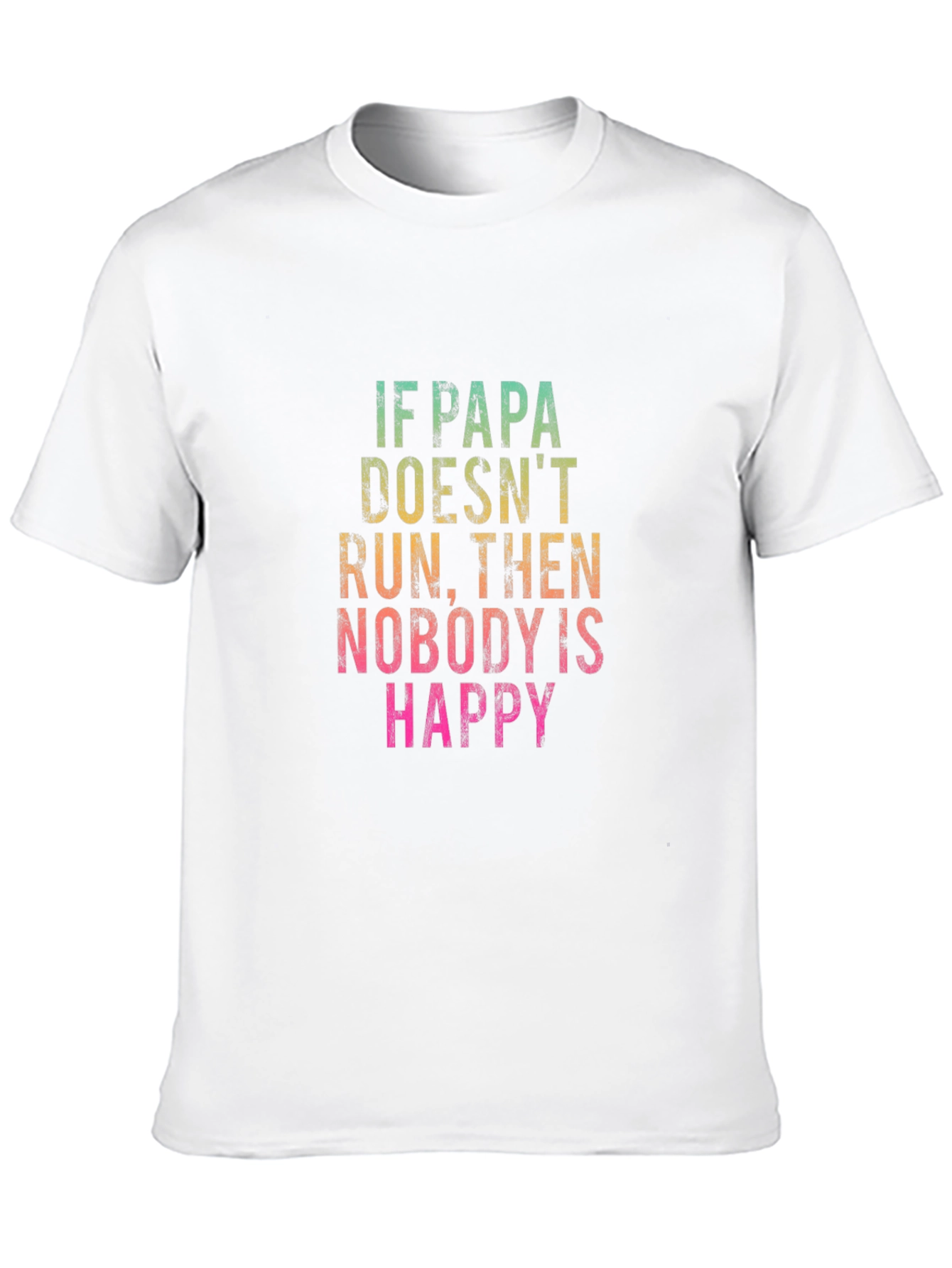 Black Funny Papa Run T-Shirt - Gift for Dad view 10
