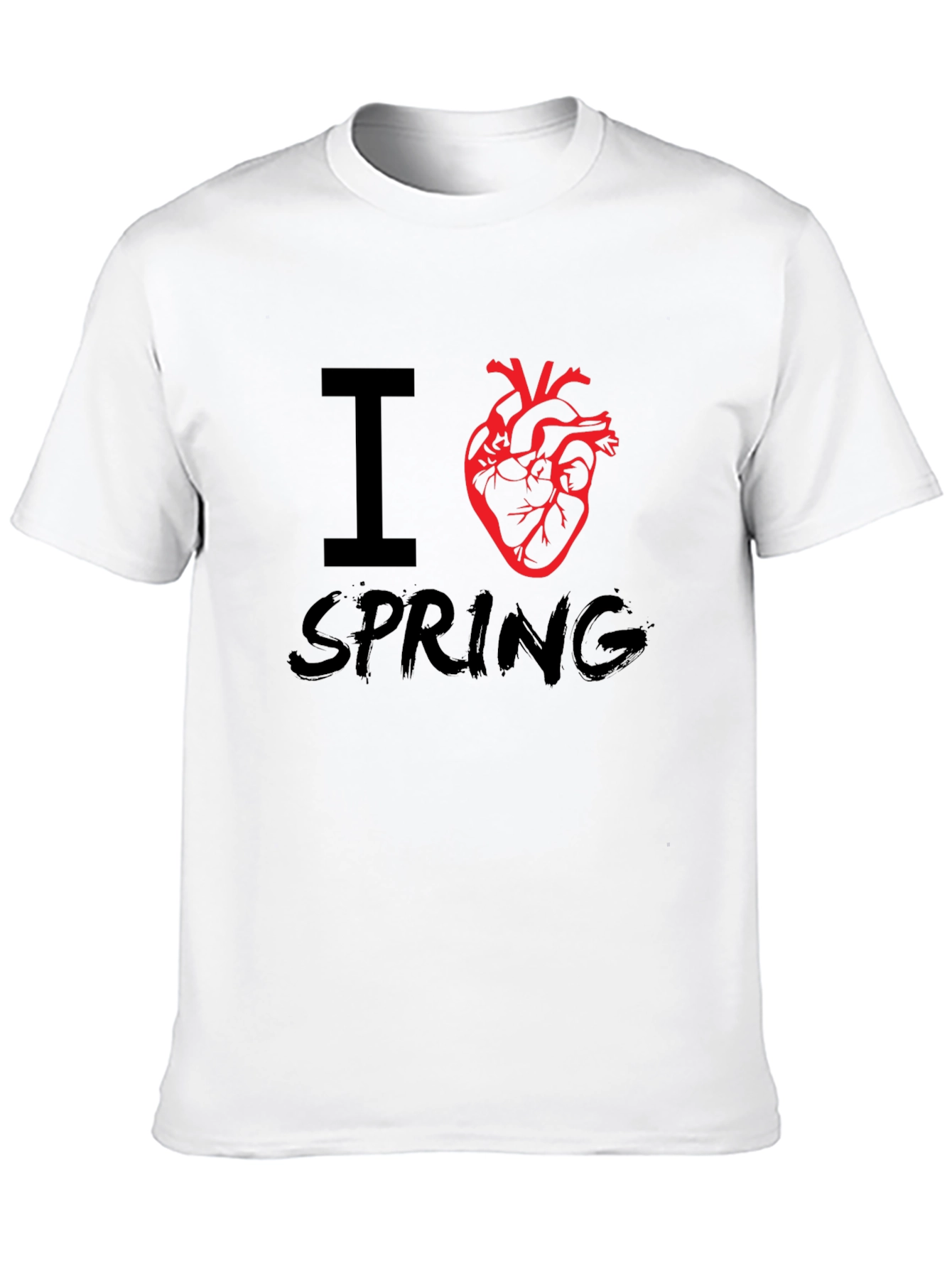 Black I Heart Spring Graphic Tee - Black view 10