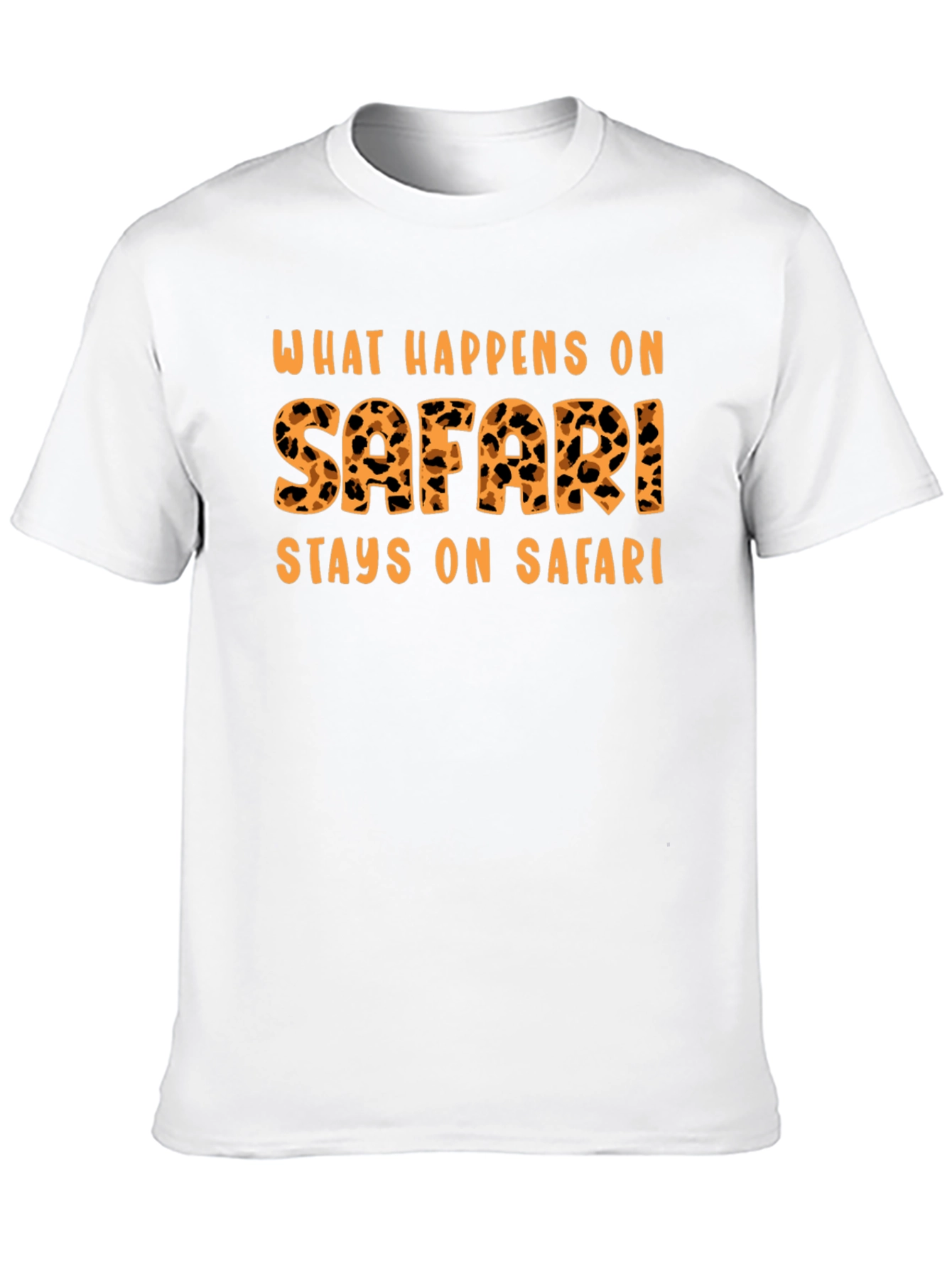 Black Safari Adventure T-Shirt - What Happens On Safari view 10