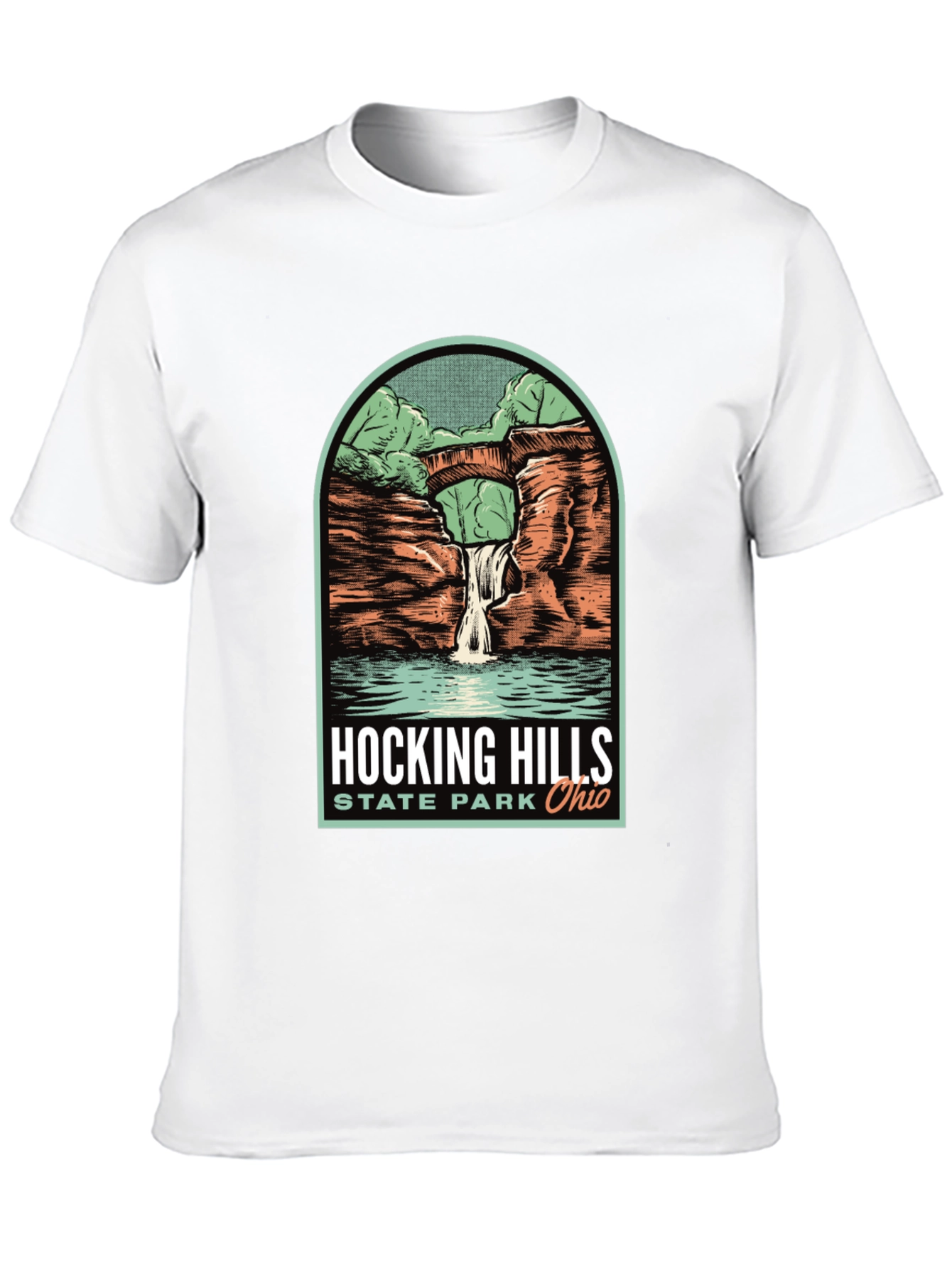 Black Hocking Hills State Park T-Shirt view 10