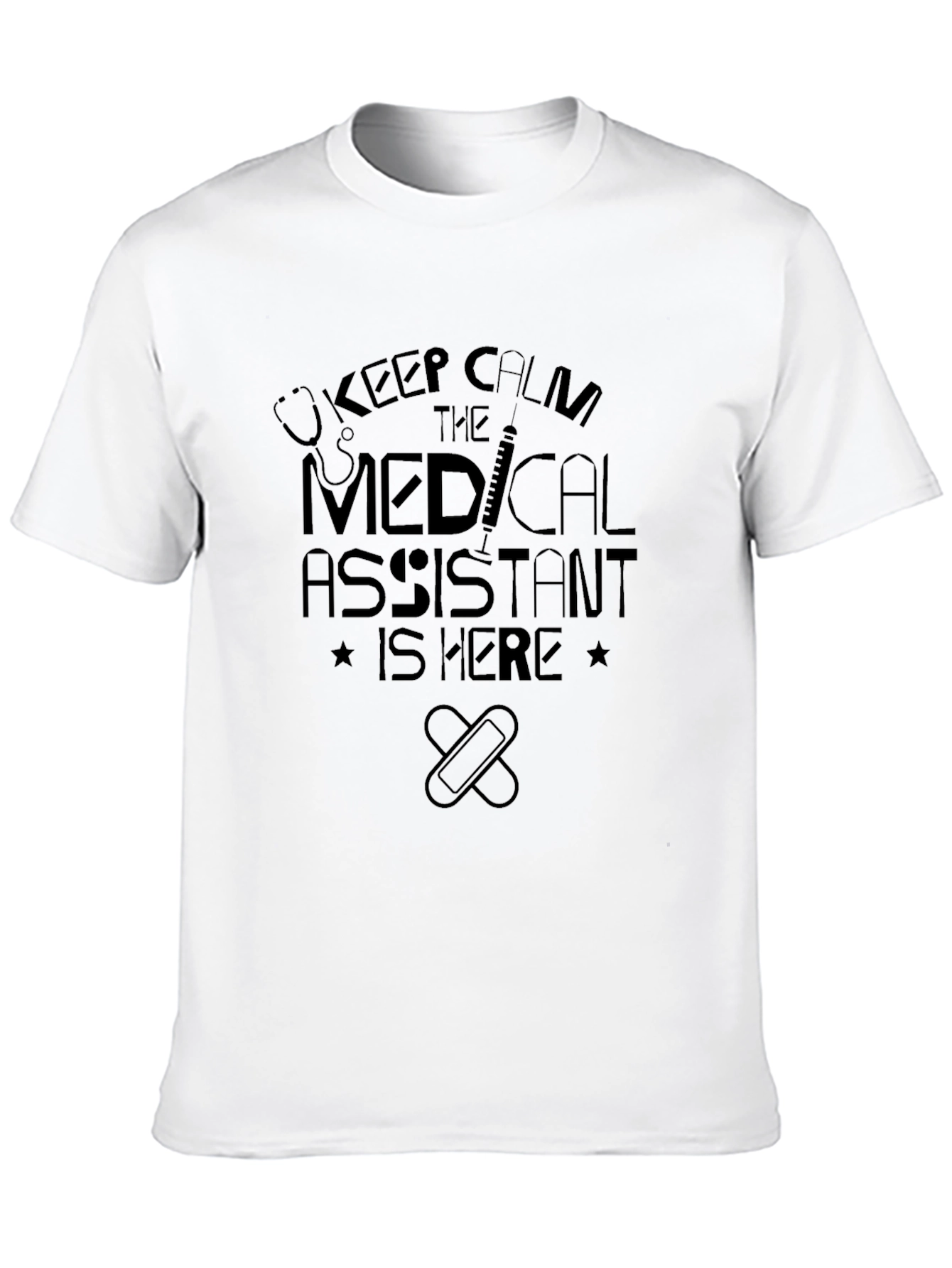 Black Medical Assistant T-Shirt - Keep Calm view 10