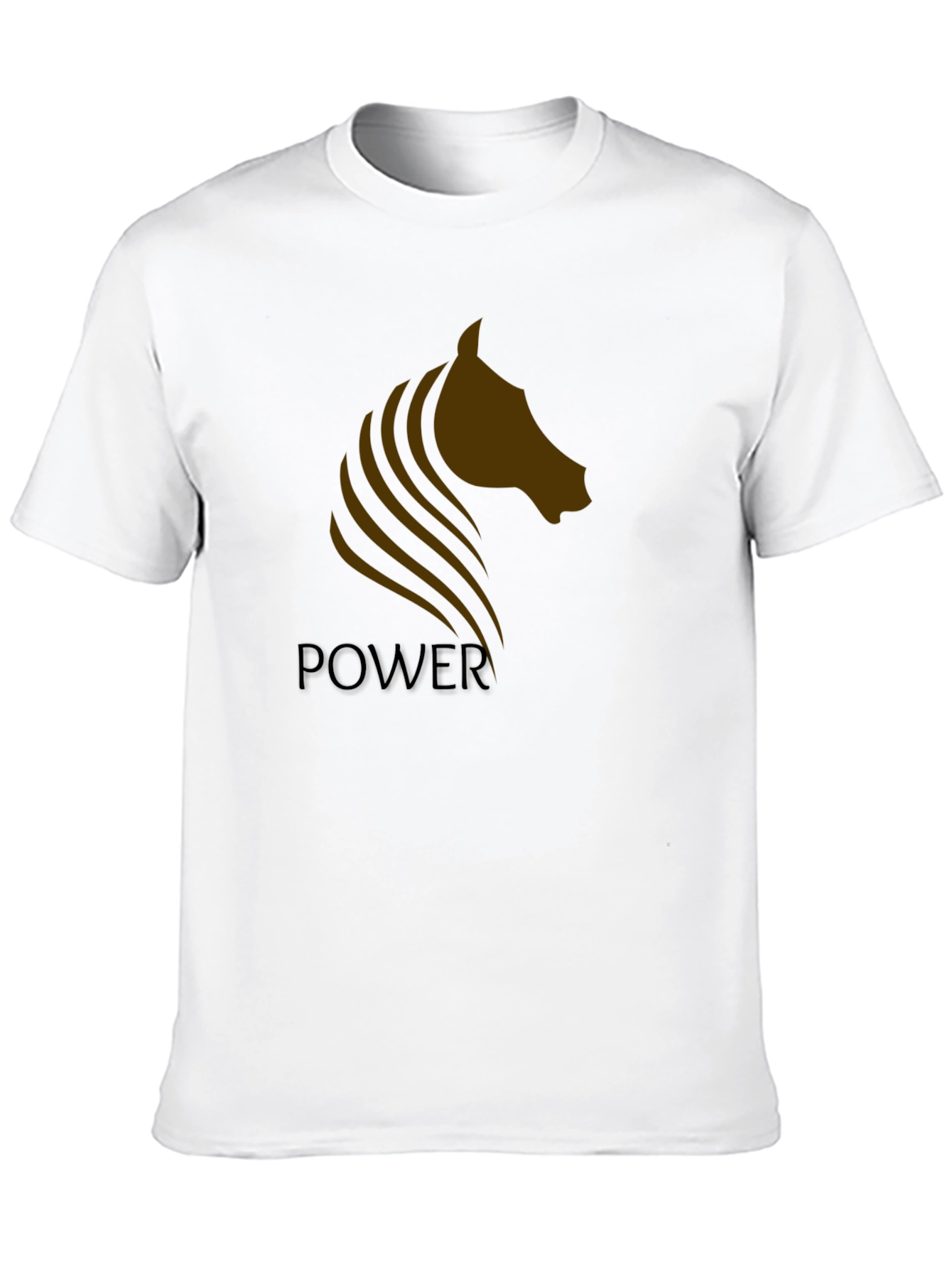 Black Power Horse Graphic Tee - Black view 10