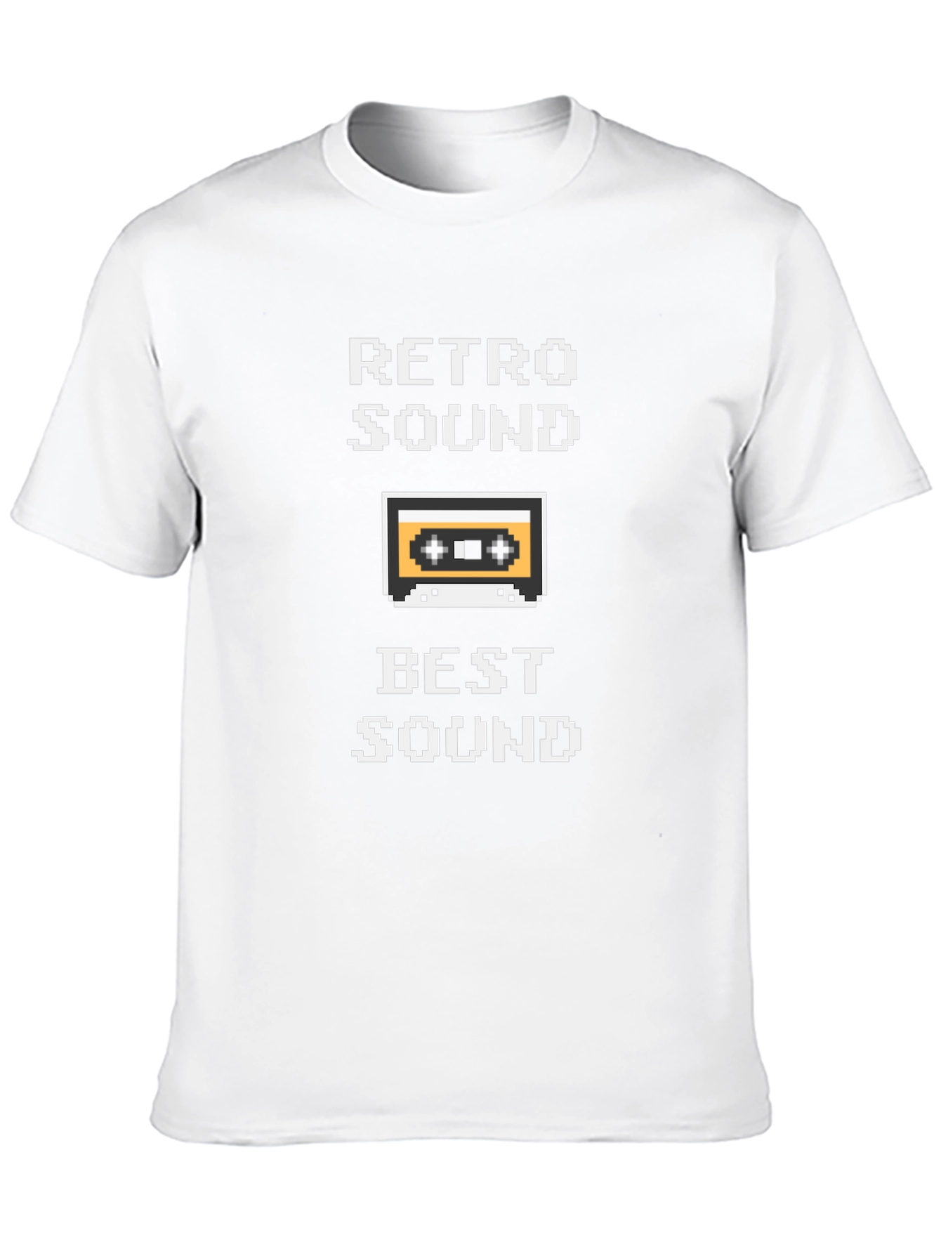 Black Retro Sound T-Shirt - 8-Bit Cassette Tape view 10