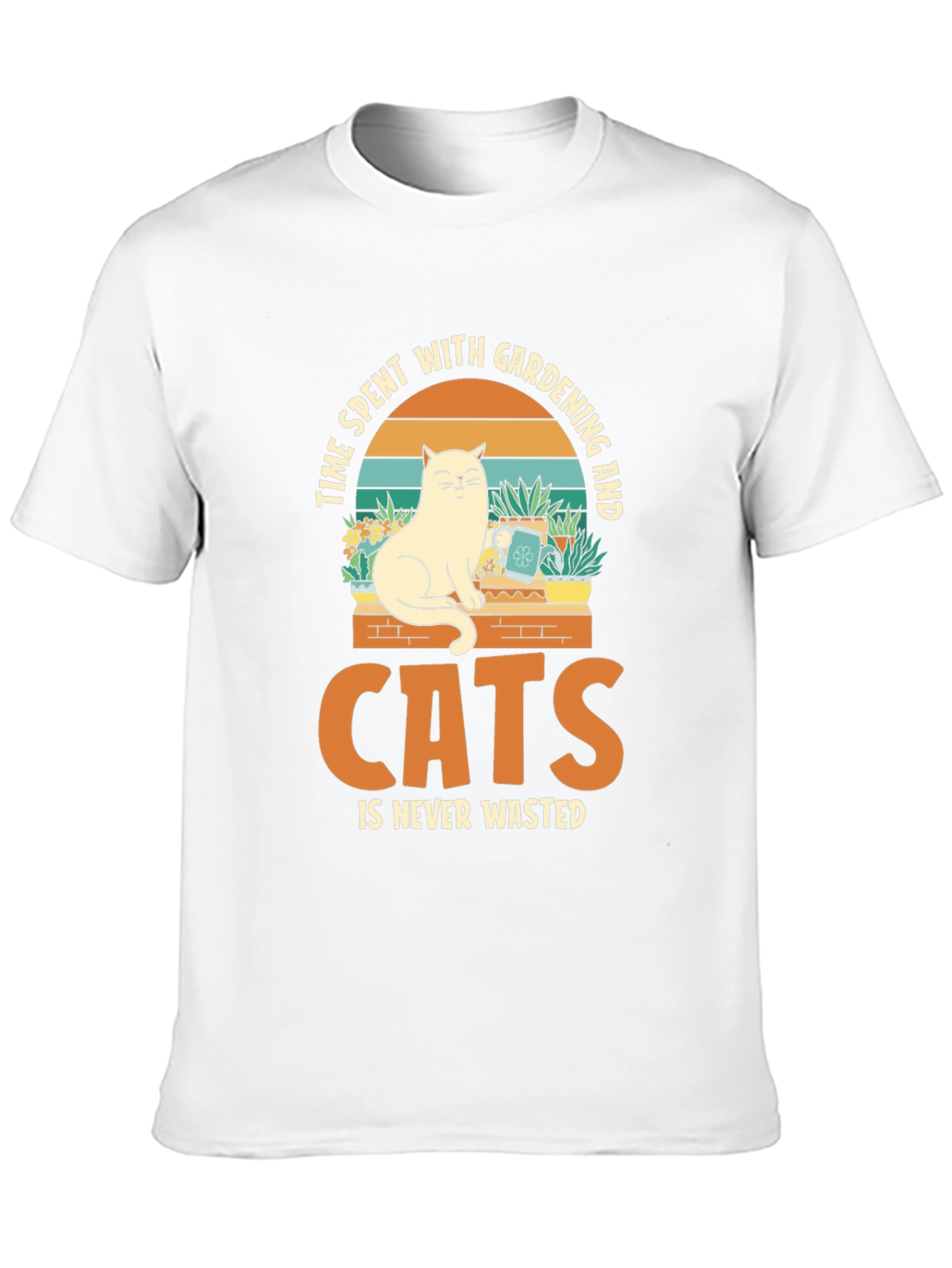 Black Cat & Gardening T-Shirt: Time Well Spent view 10