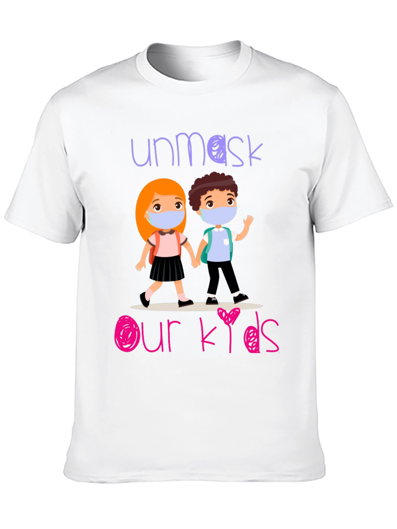 Black Unmask Our Kids Graphic T-Shirt view 10