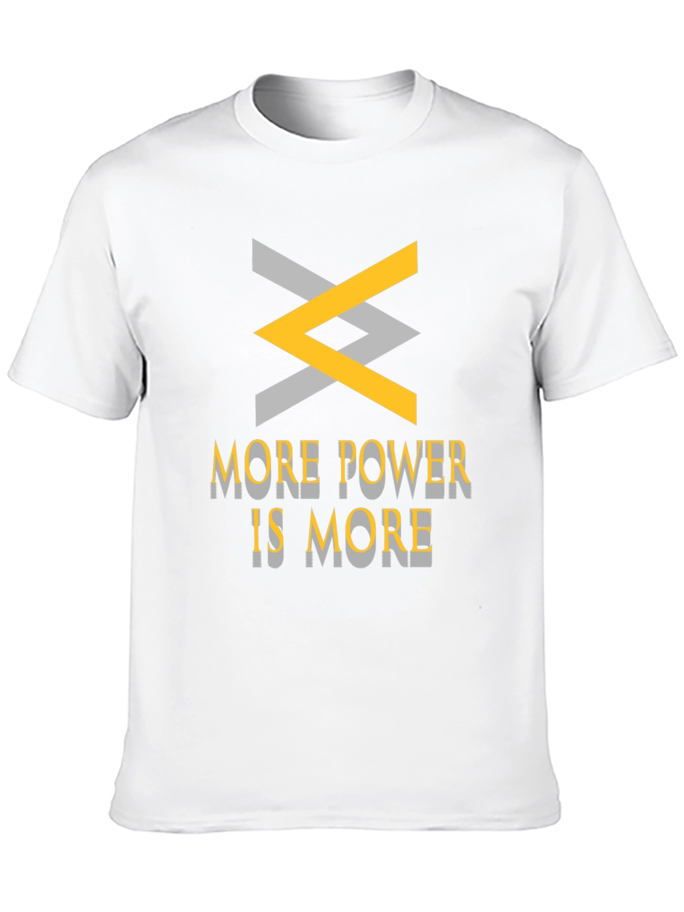 Black More Power is More Graphic Tee view 10