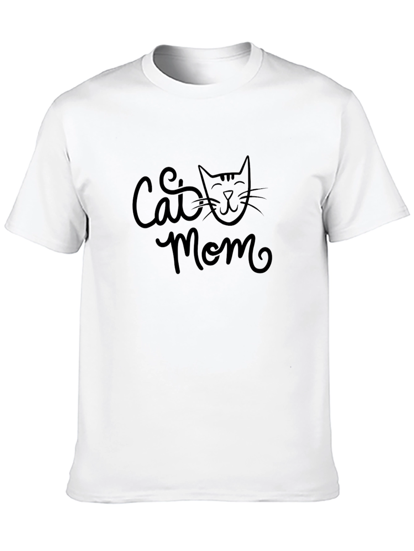 Black Cat Mom Graphic Tee - Black Unisex T-Shirt view 10