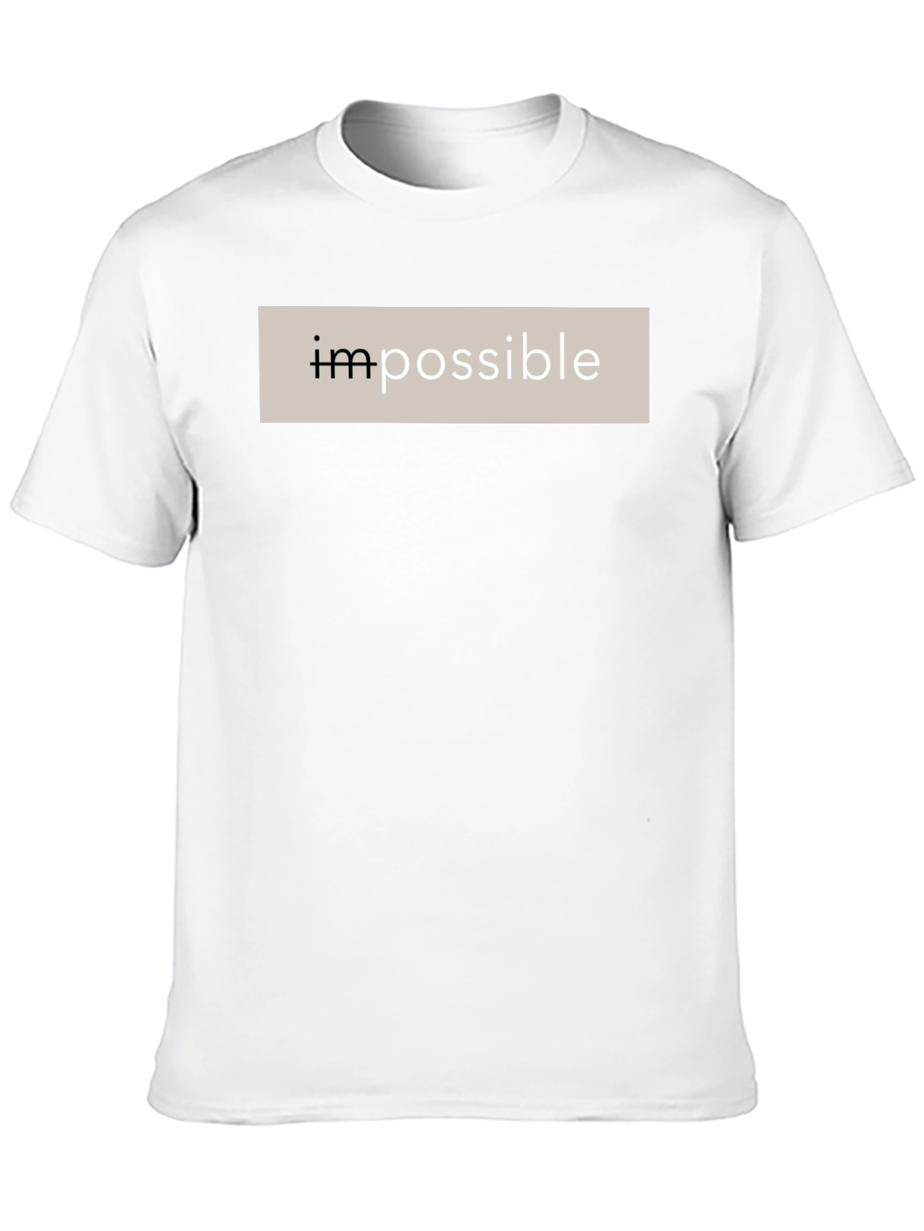 Black Impossible Black Cotton Graphic Tee view 10