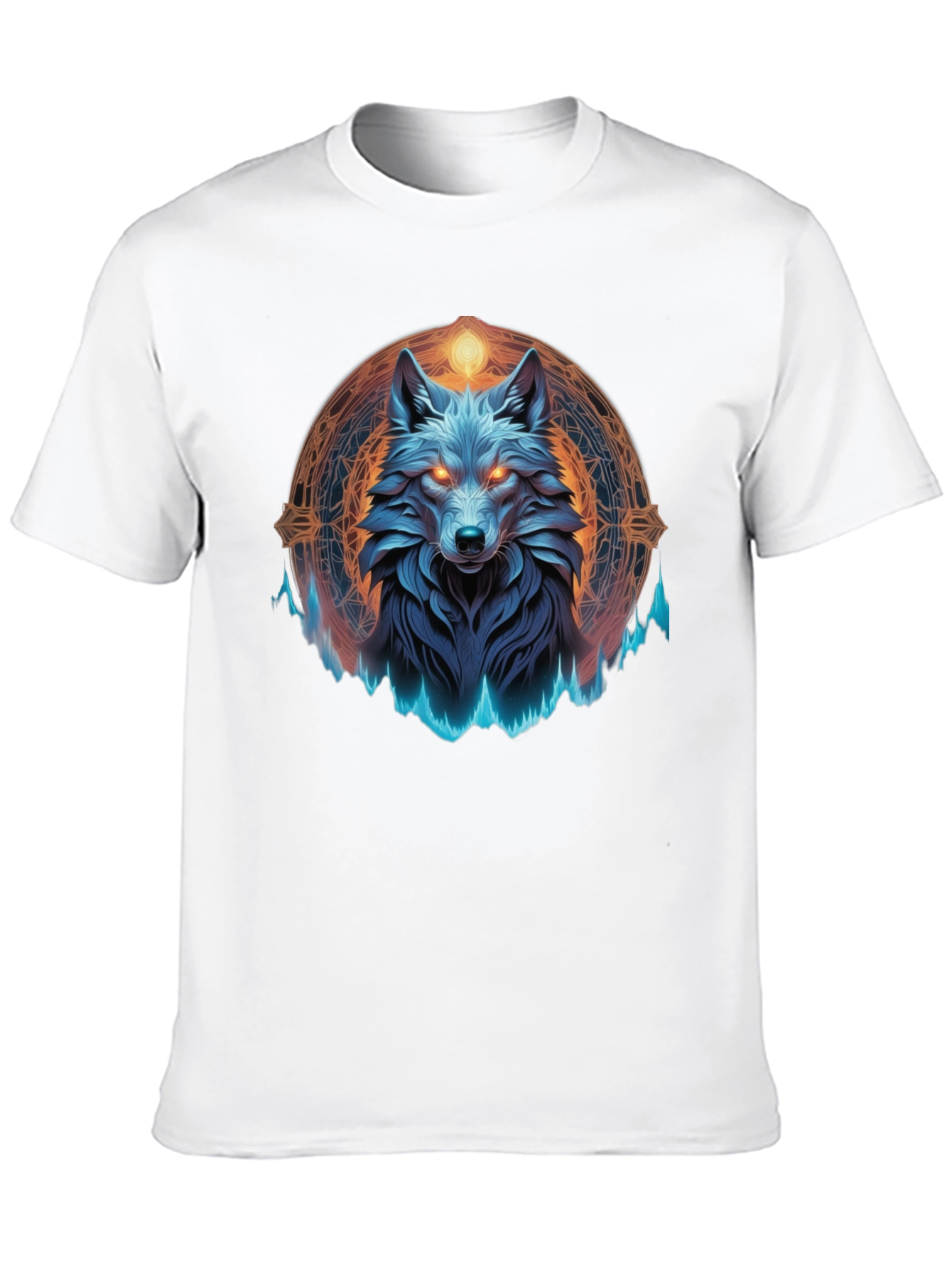 Black Mystic Wolf Graphic Tee - Black T-Shirt view 10