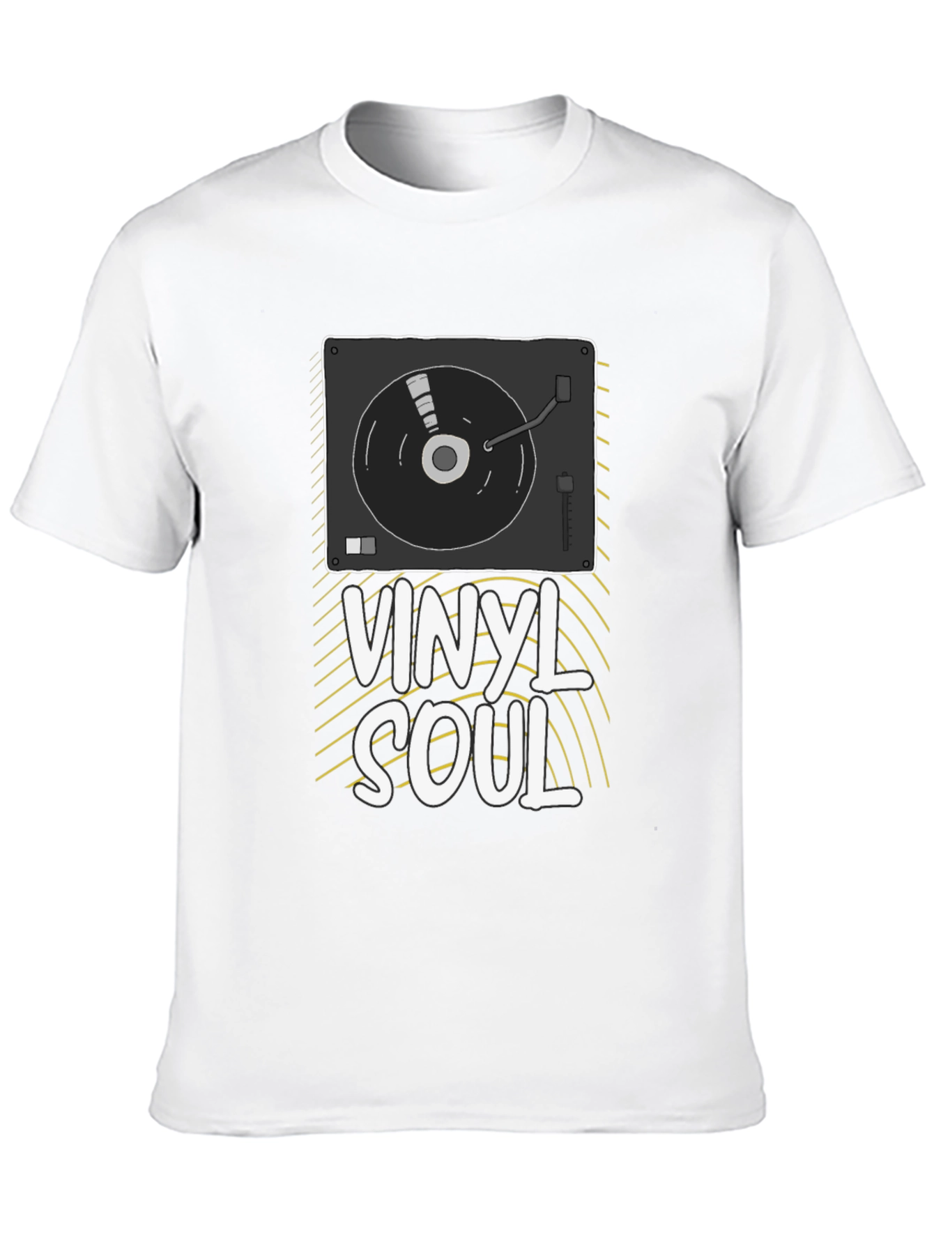 Black Vinyl Soul Graphic Tee - Music Lover T-Shirt view 10