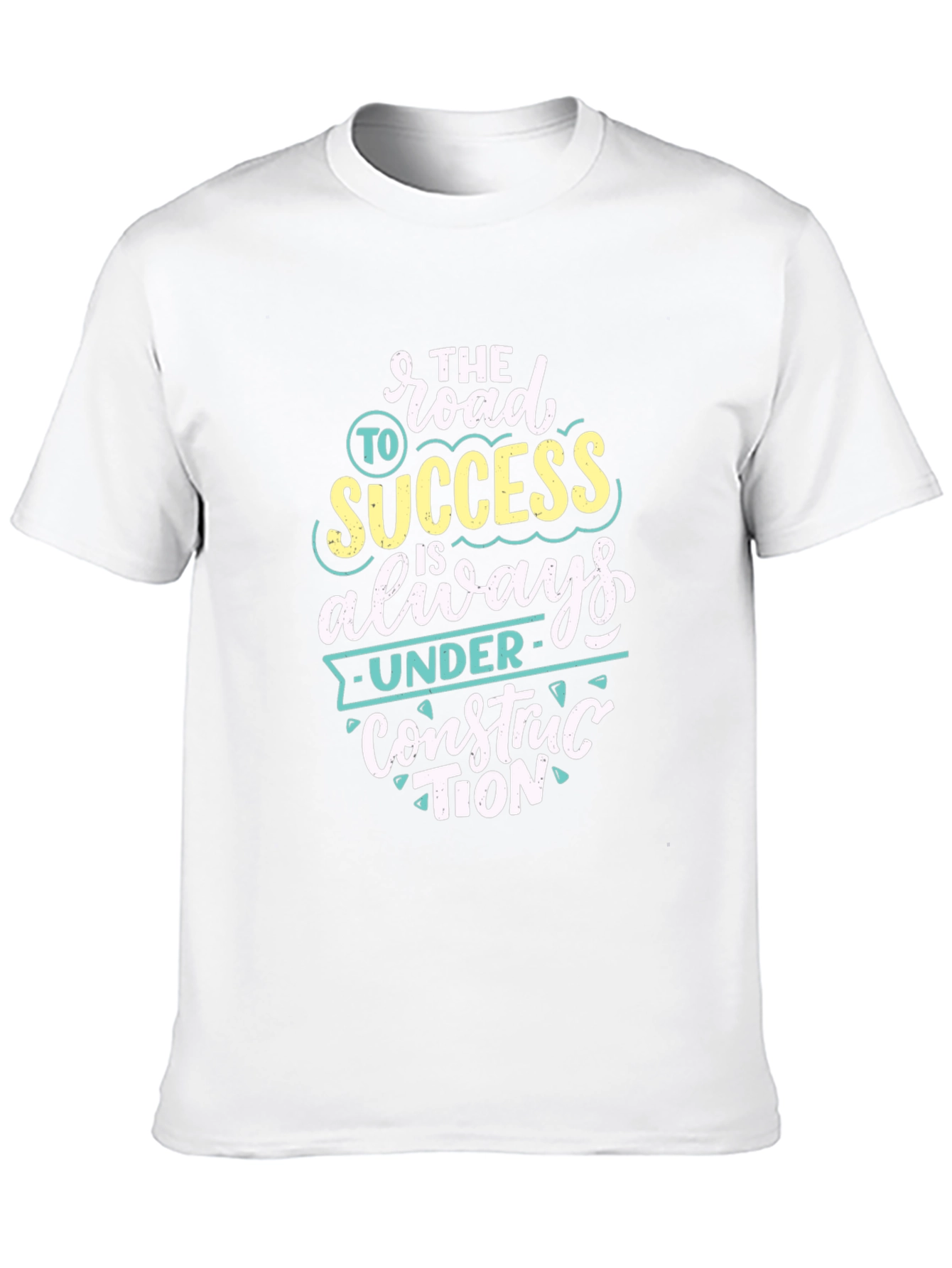 Black Road to Success Graphic Tee - Motivational T-Shirt view 10