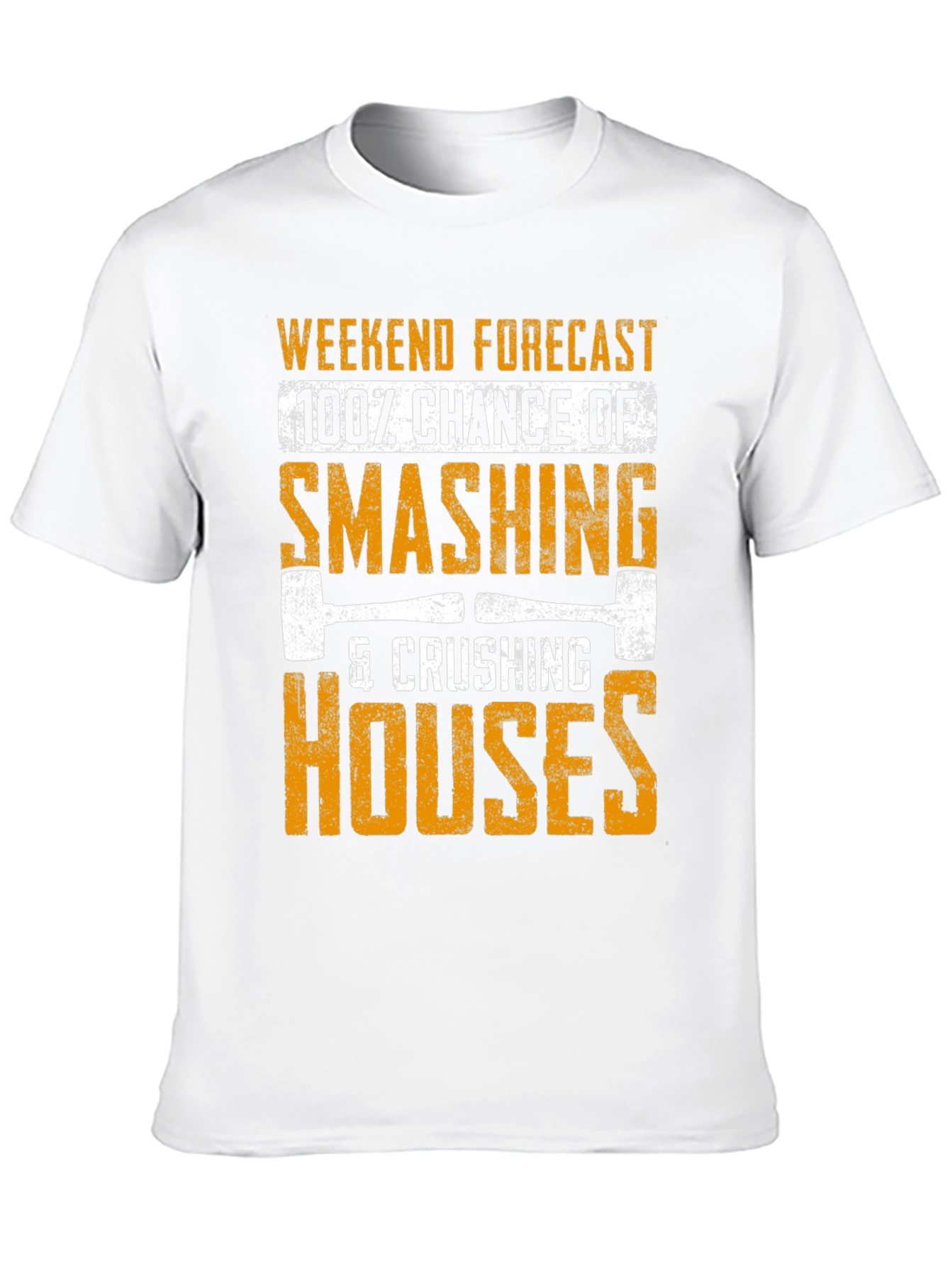 Black Weekend Smashing Houses T-Shirt view 10