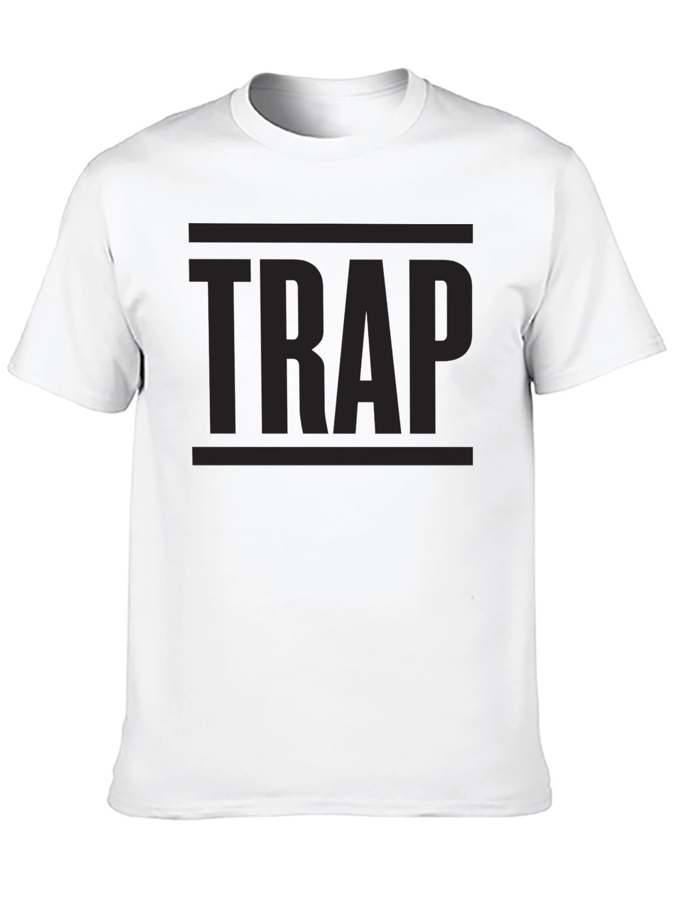 Black TRAP Graphic Tee - Urban Style Black T-Shirt view 10