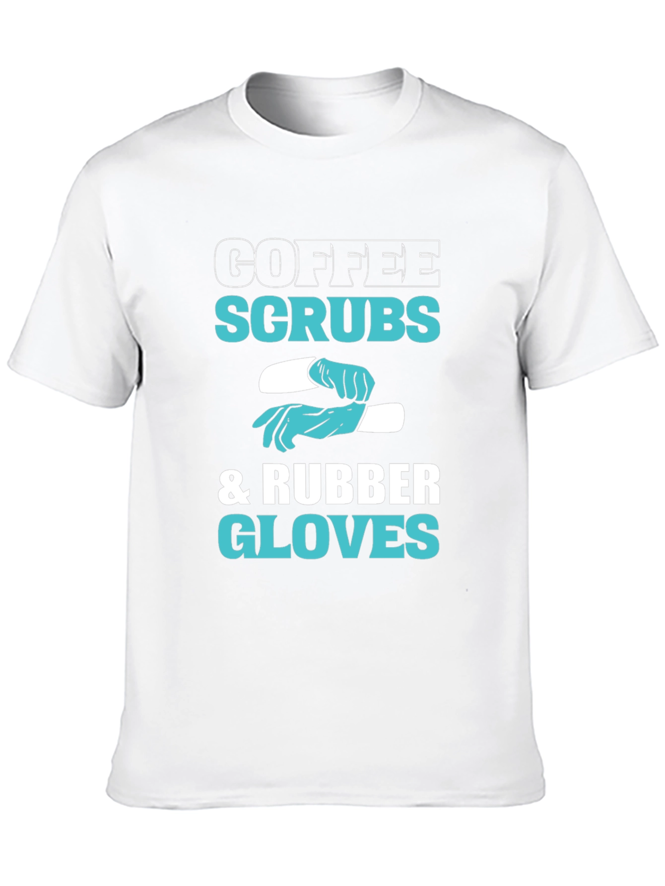 Black Coffee Scrubs & Rubber Gloves Graphic T-Shirt view 10