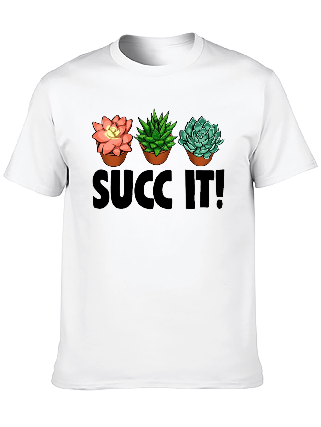 Black Succ It! T-Shirt Funny Plant Lover Tee view 10