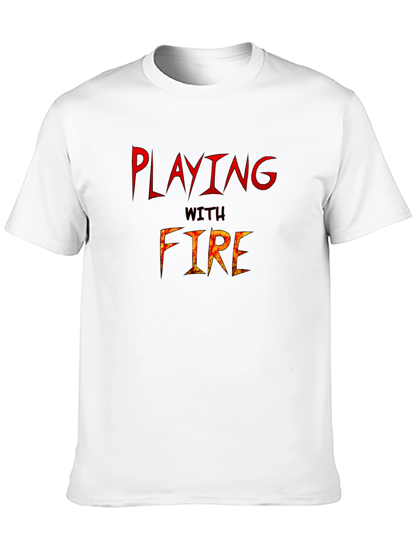 Black Playing With Fire Graphic T-Shirt view 10