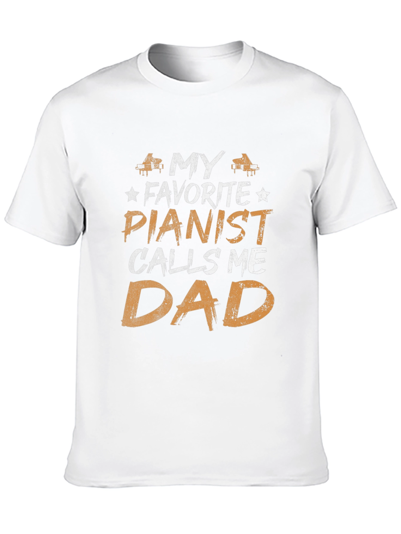 Black My Favorite Pianist Calls Me Dad T-Shirt view 10
